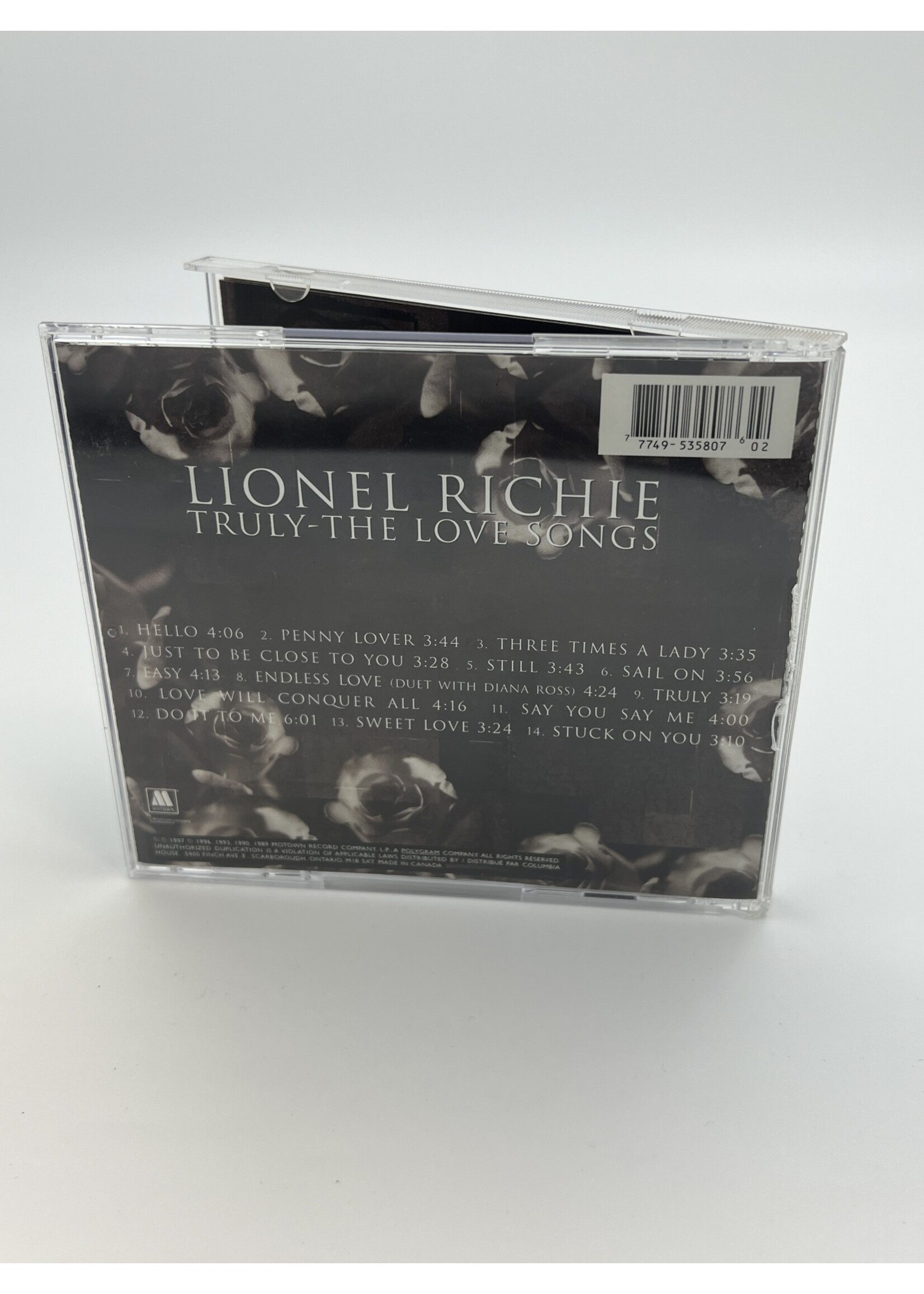 CD   Lionel Richie Truly The Love Songs CD