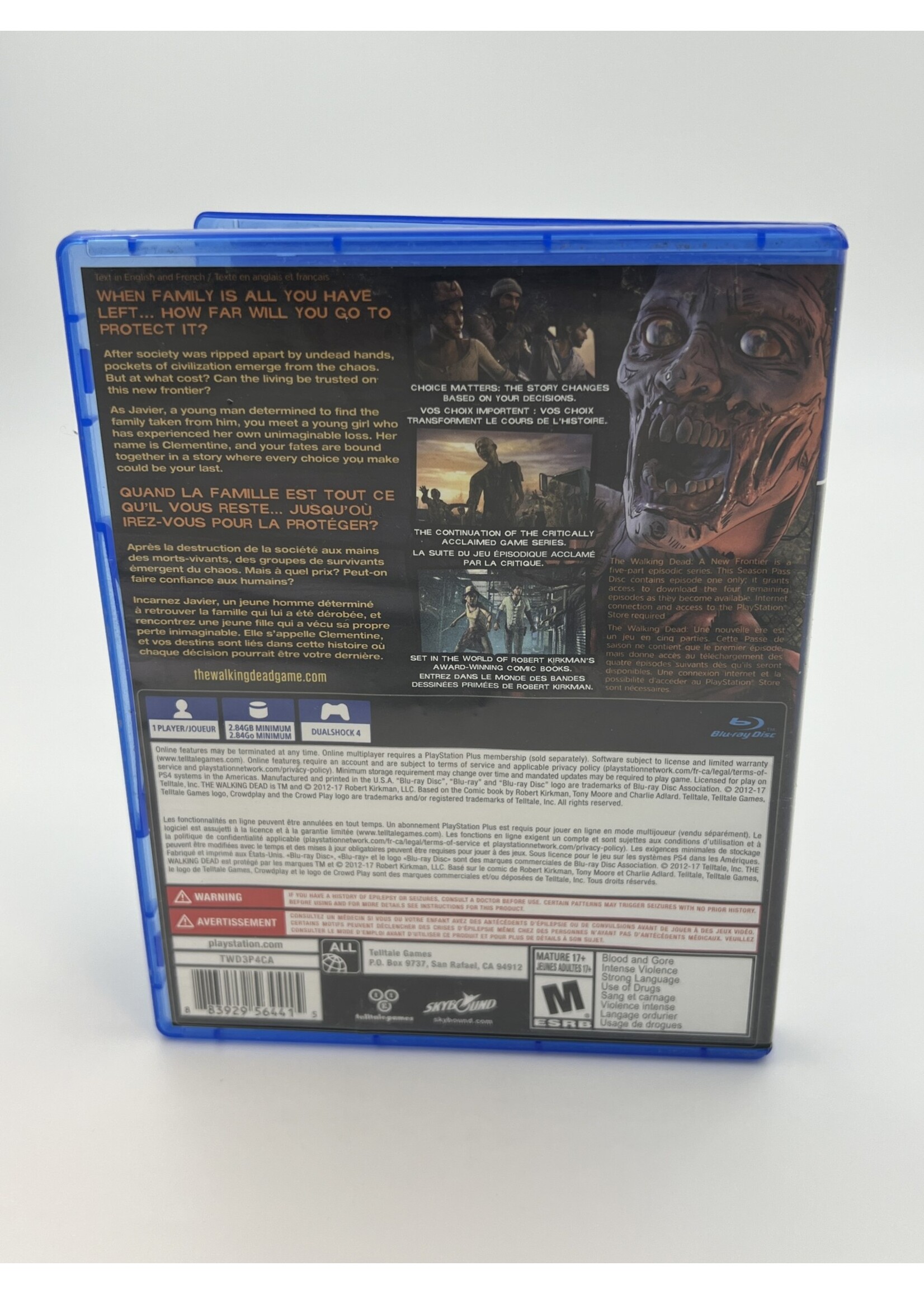 Sony The Walking Dead A New Frontier PS4