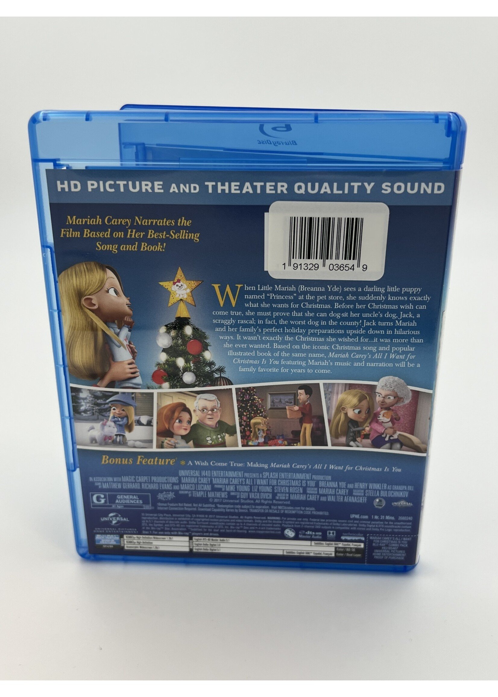 Bluray Mariah Careys All I Want For Christmas Is You Bluray