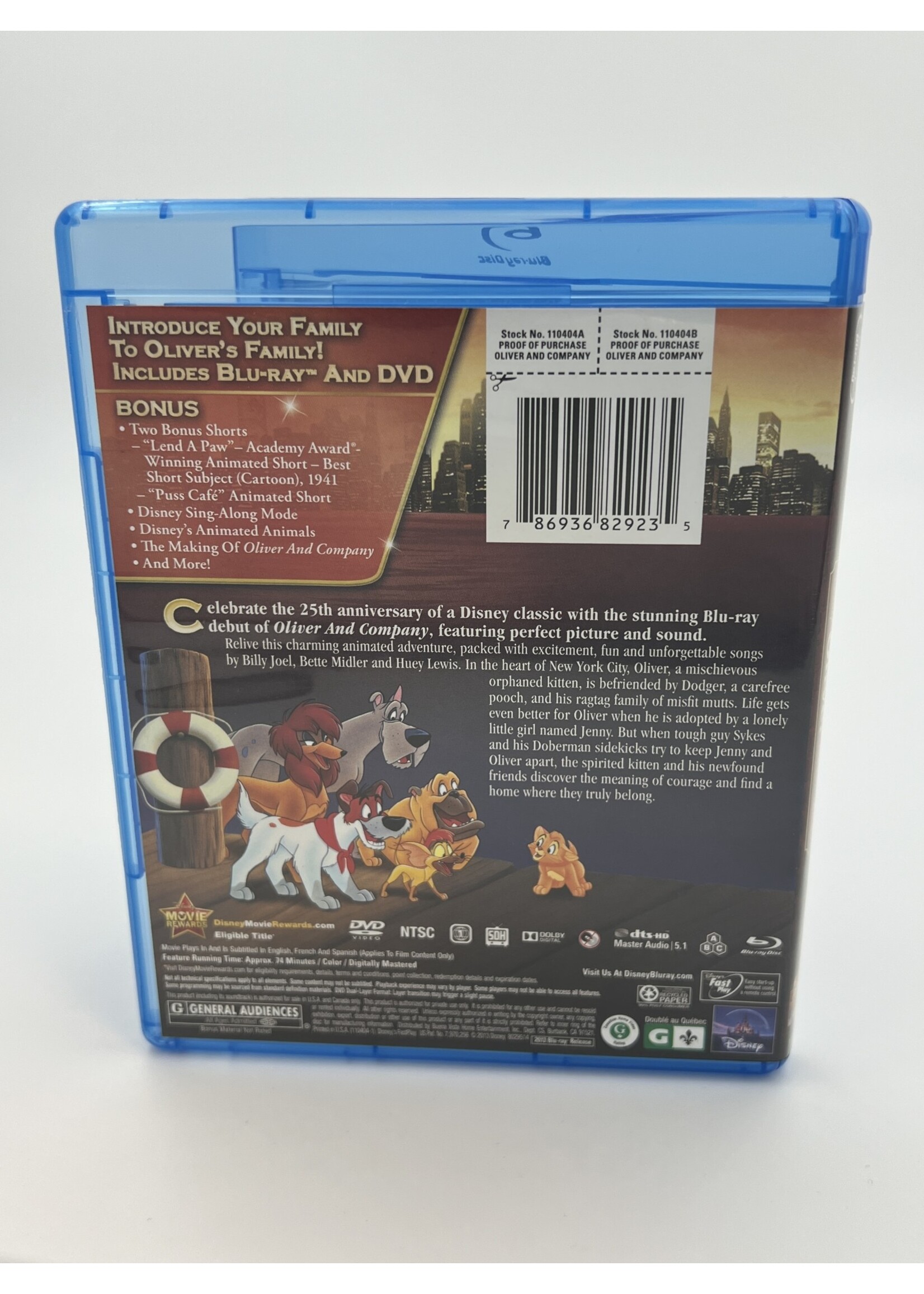 Bluray Disney Oliver And Company 25th Anniversary Edition Bluray