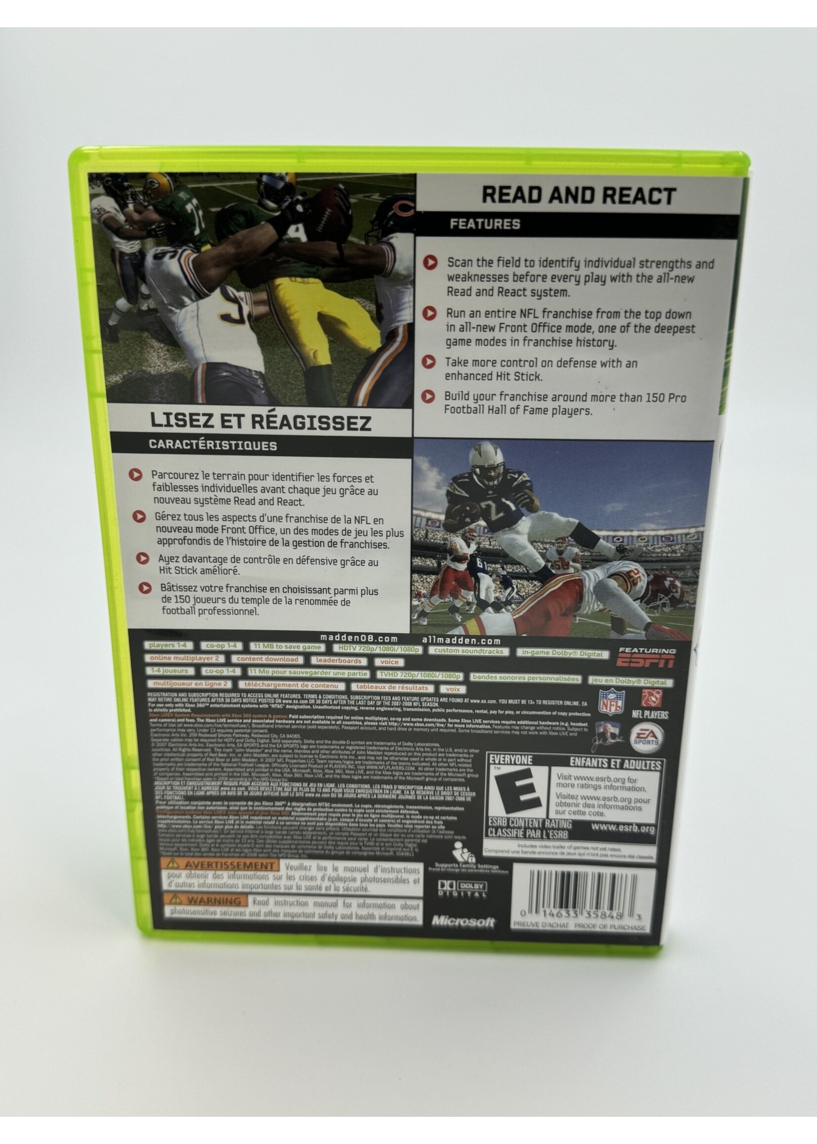 Xbox Madden NFL 08 Xbox 360