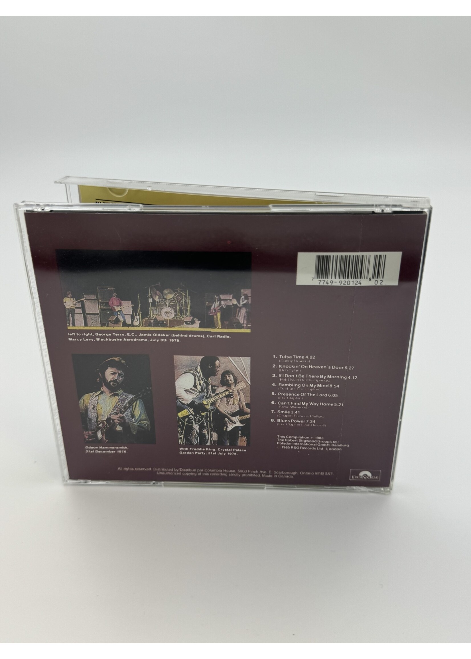 CD Eric Clapton Time Pieces Volume 2 Live In The Seventies CD