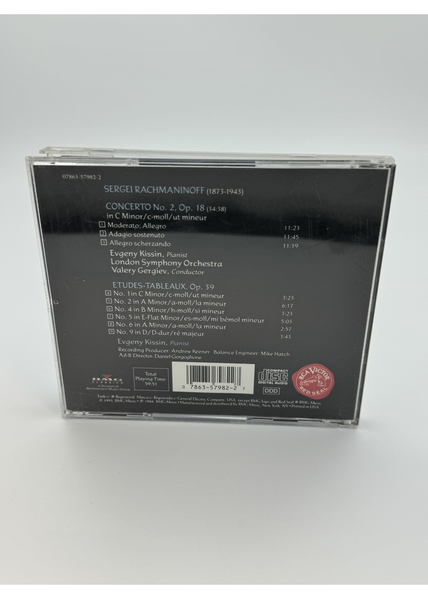 CD Rachmaninoff Concerto No 2 London Symphony Orchestra CD