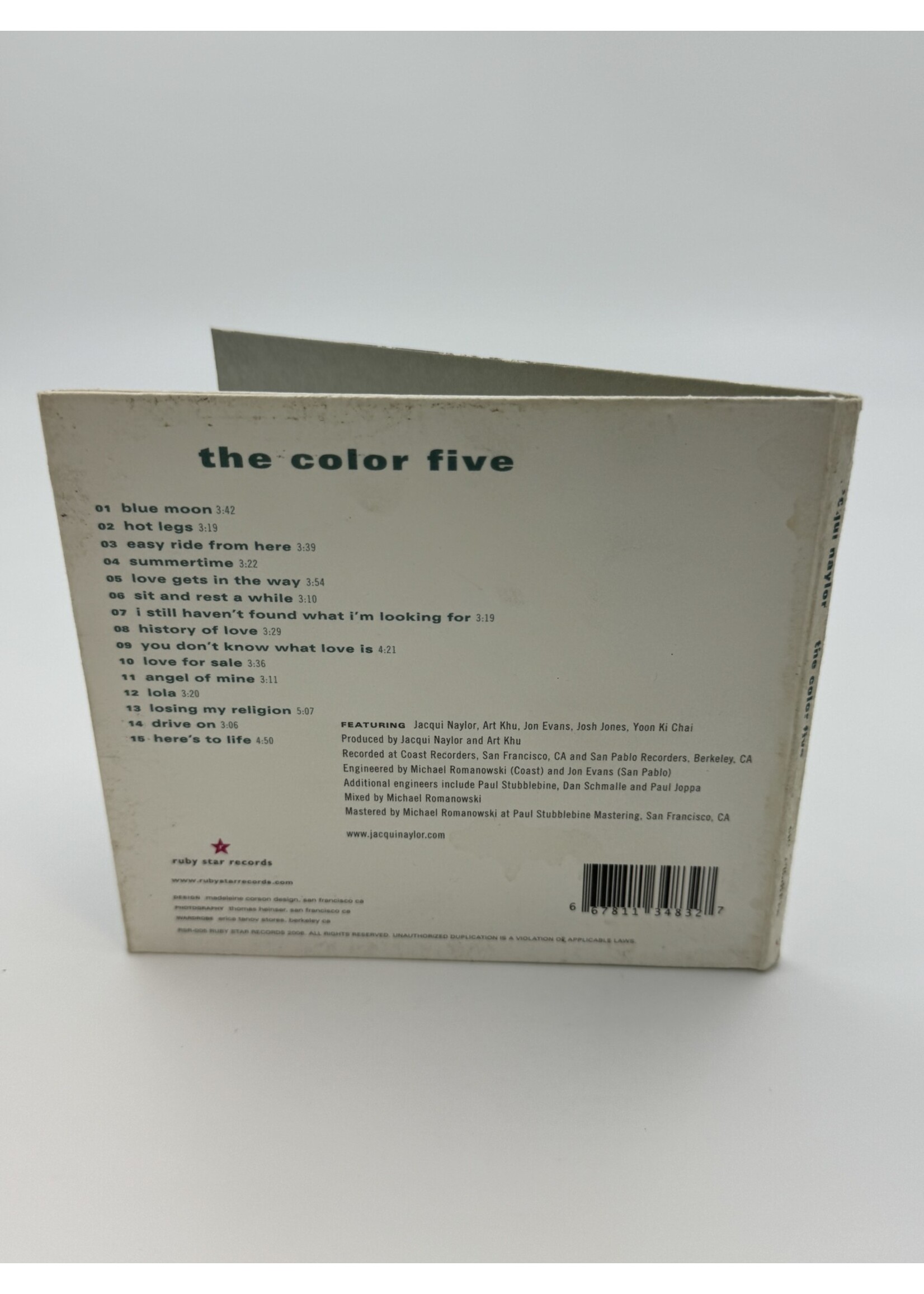 CD Jacqui Naylor The Color Five CD