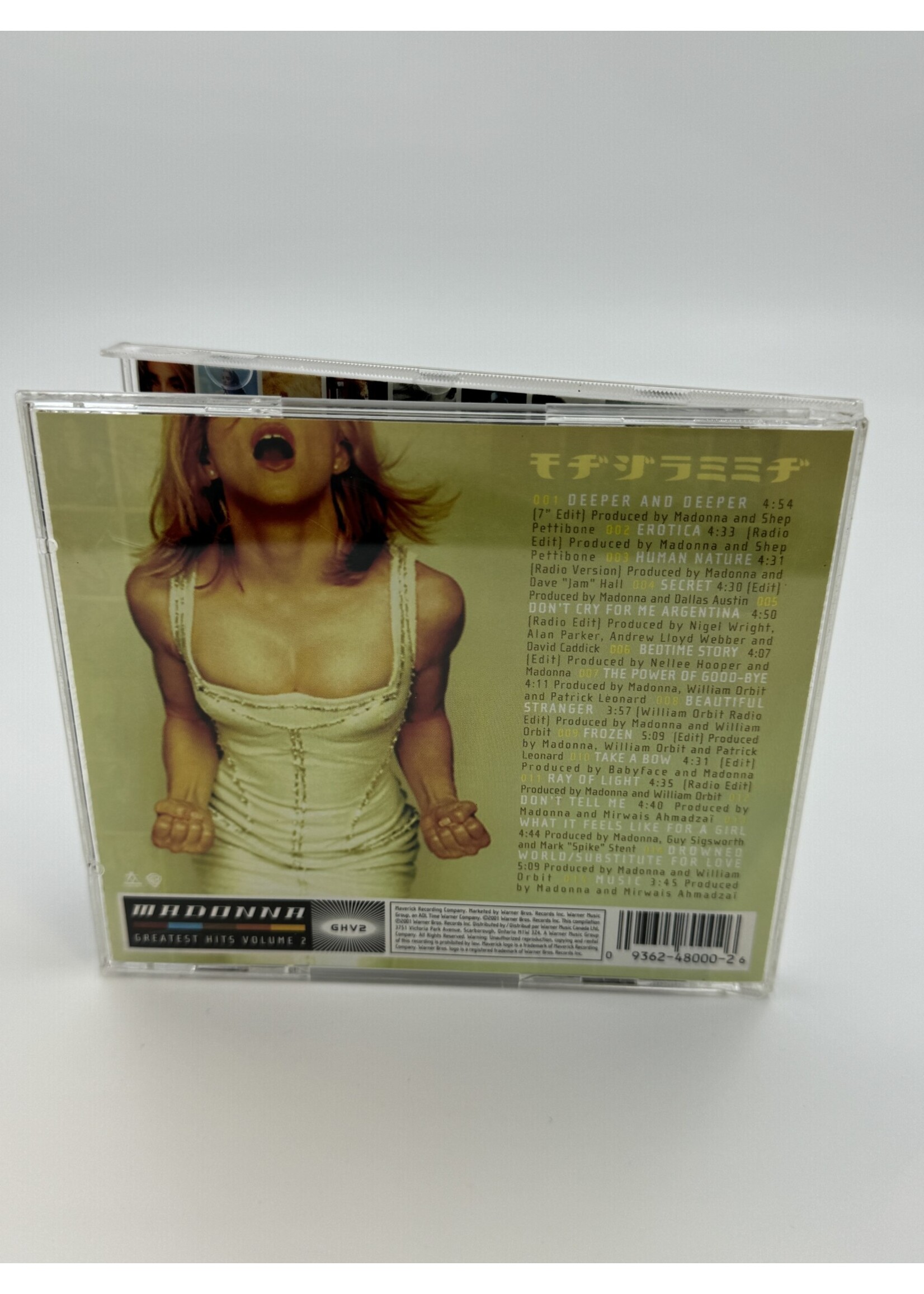 CD Madonna Greatest Hits Volume 2 CD