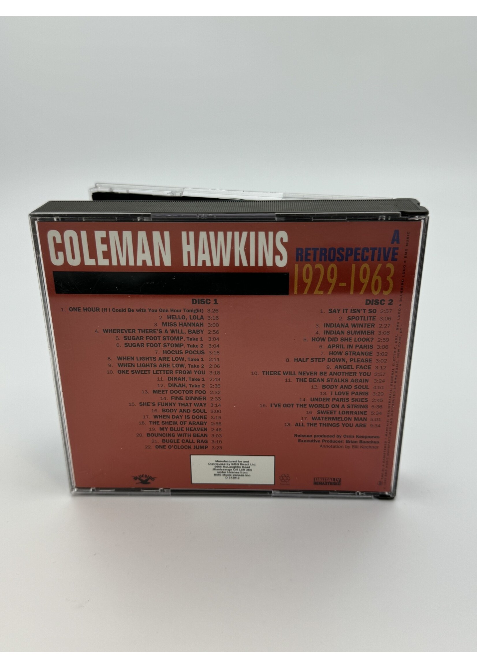 CD Coleman Hawkins A Retrospective 1929 To 1963 2 CD