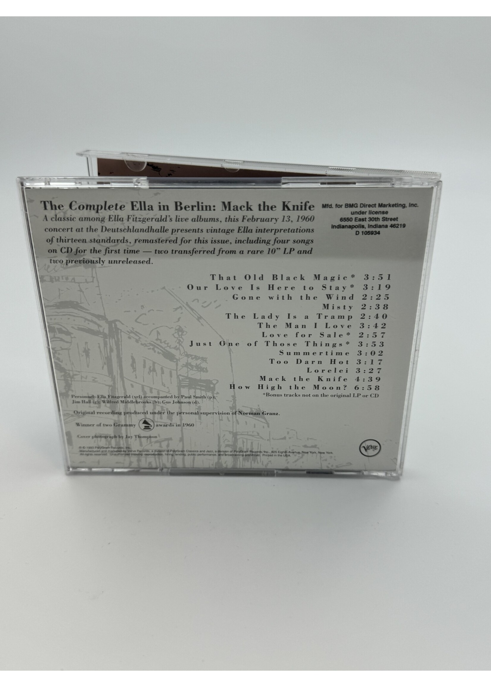 CD Ella Fitzgerald The Complete Ella In Berlin Mack The Knife CD
