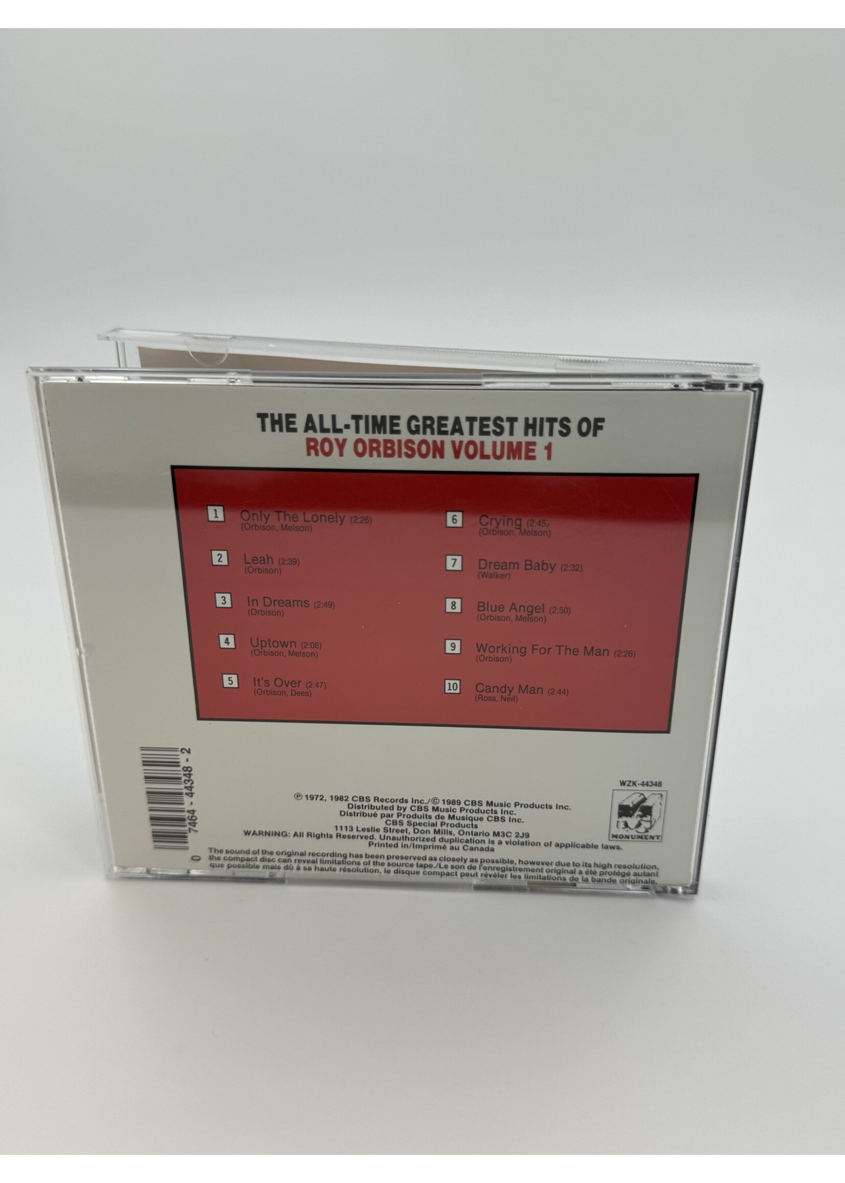 CD The All Time Greatest Hits Of Roy Orbison Volume 1 CD