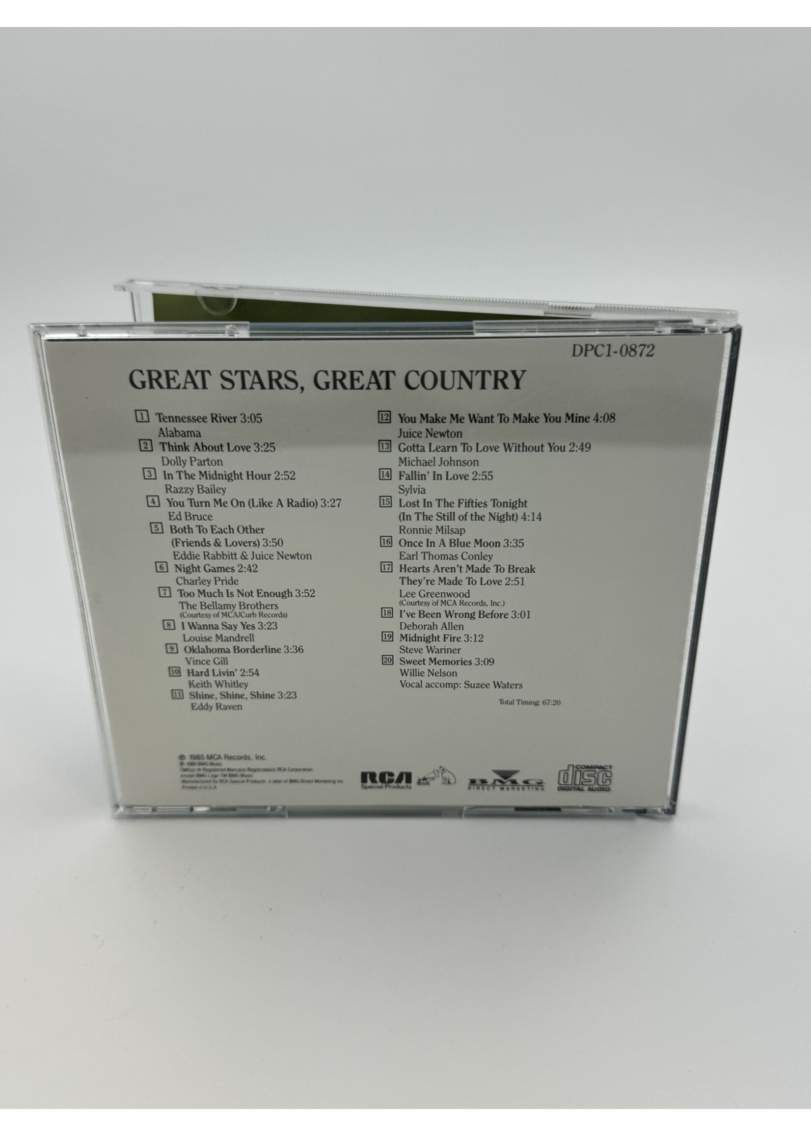 CD Great Stars Great Country Various Artist CD