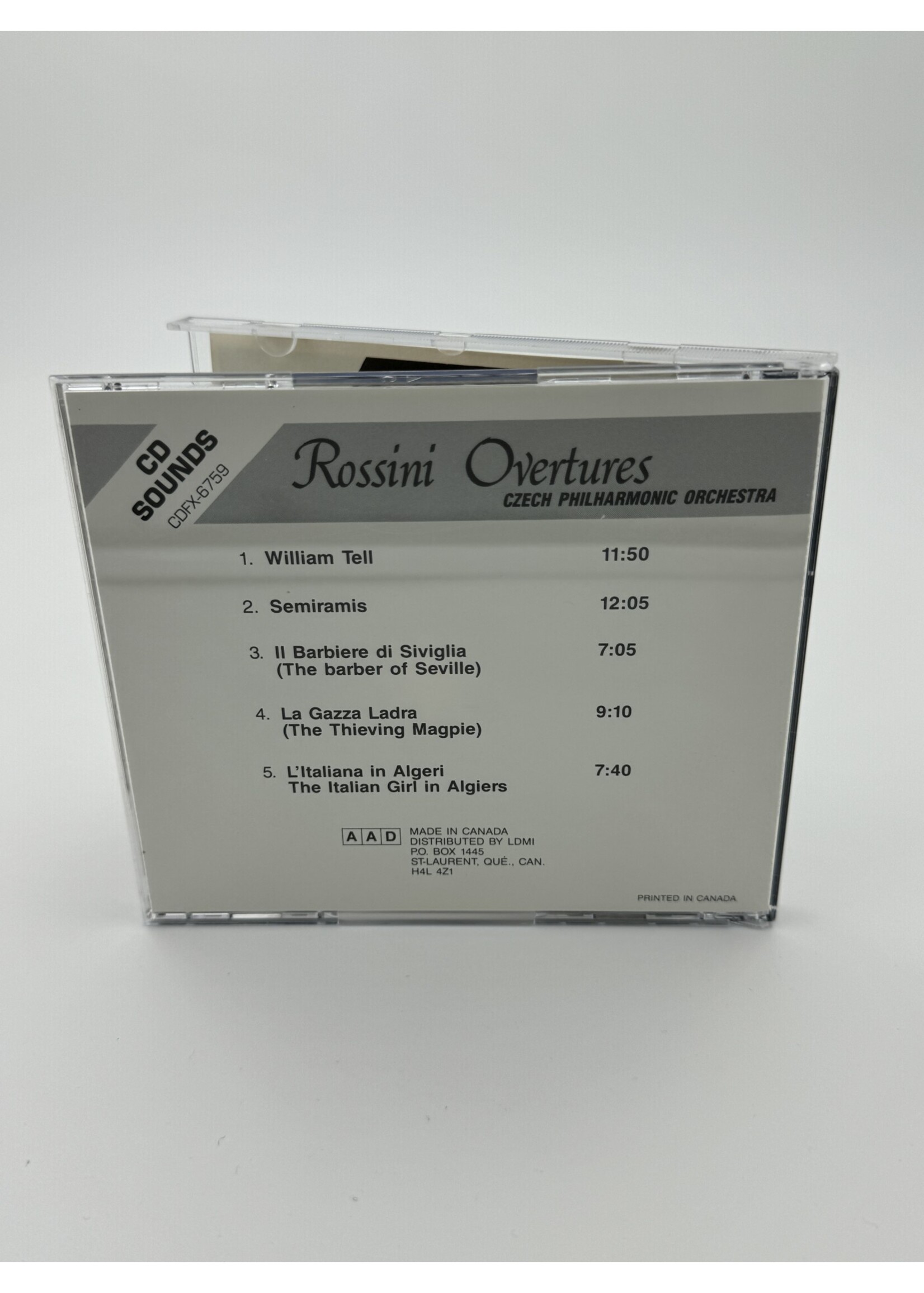 CD Rossini Overtures Czech Philharmonic Orchestra CD