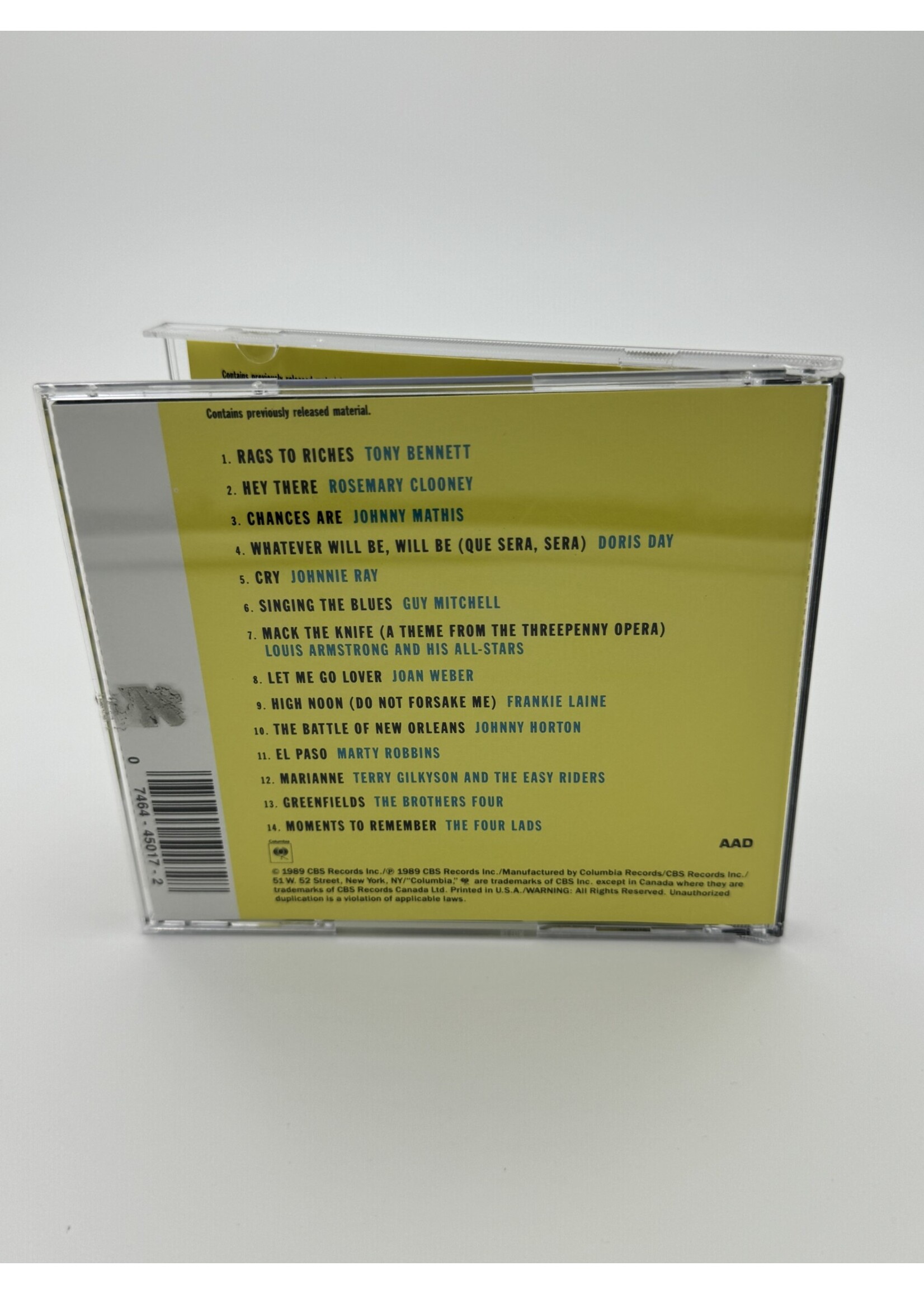 CD Radio Classics Of The 50s Various Artists CD