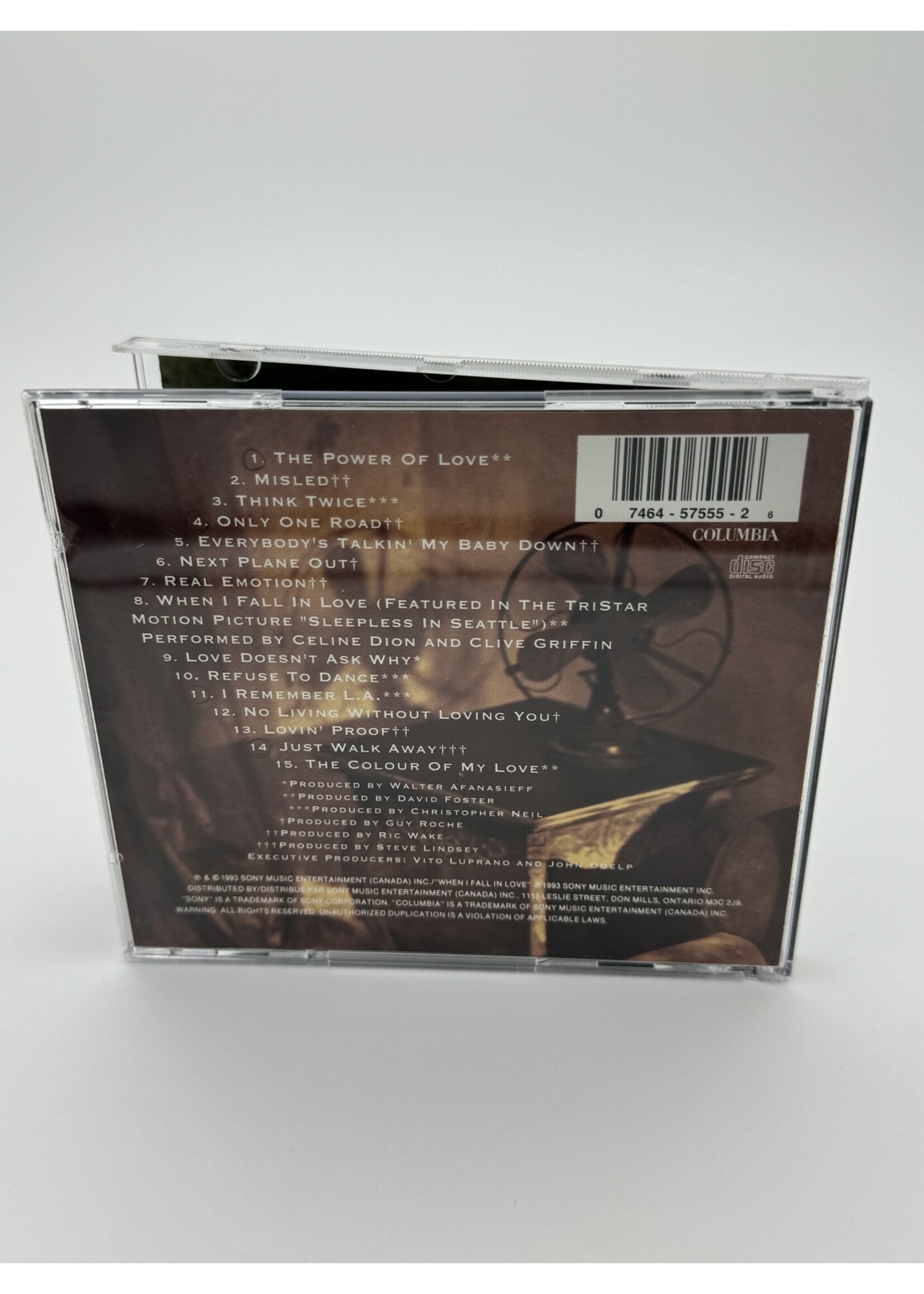 CD Celine Dion The Colour Of My Love CD