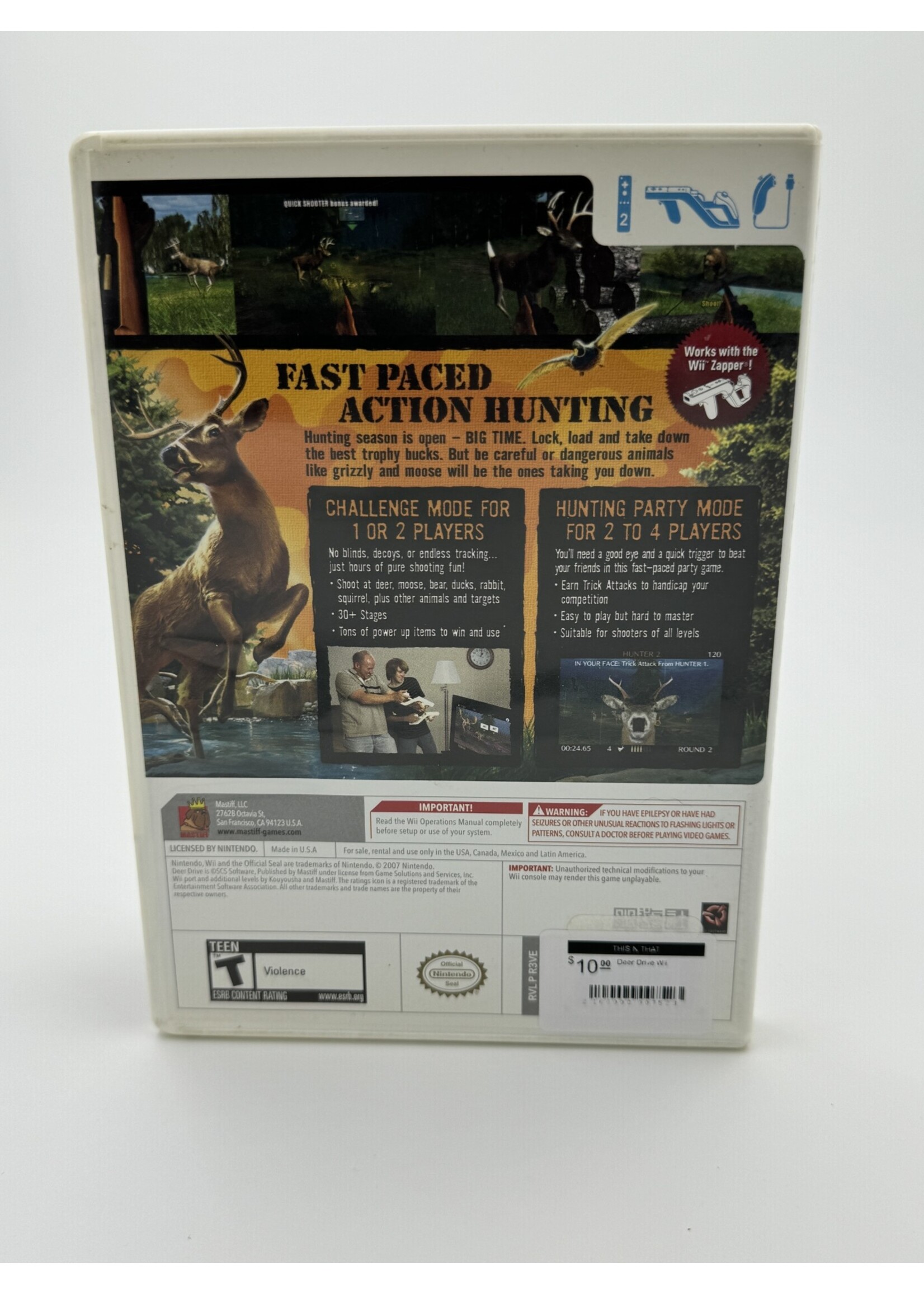 Nintendo Deer Drive Wii