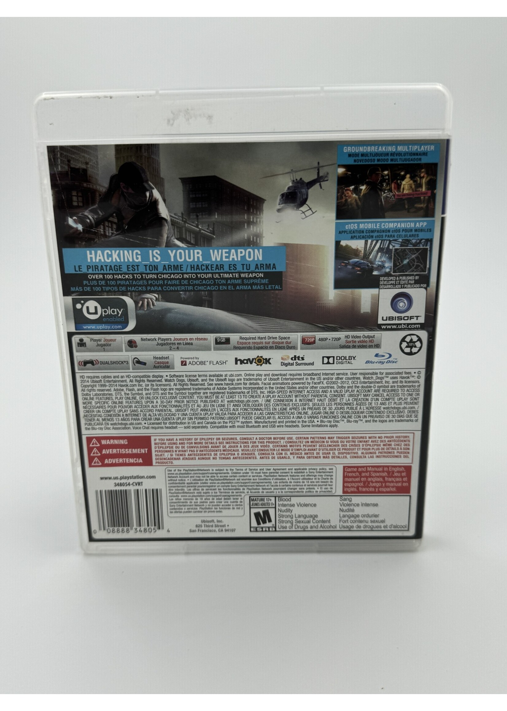 Sony Watch Dogs Ps3