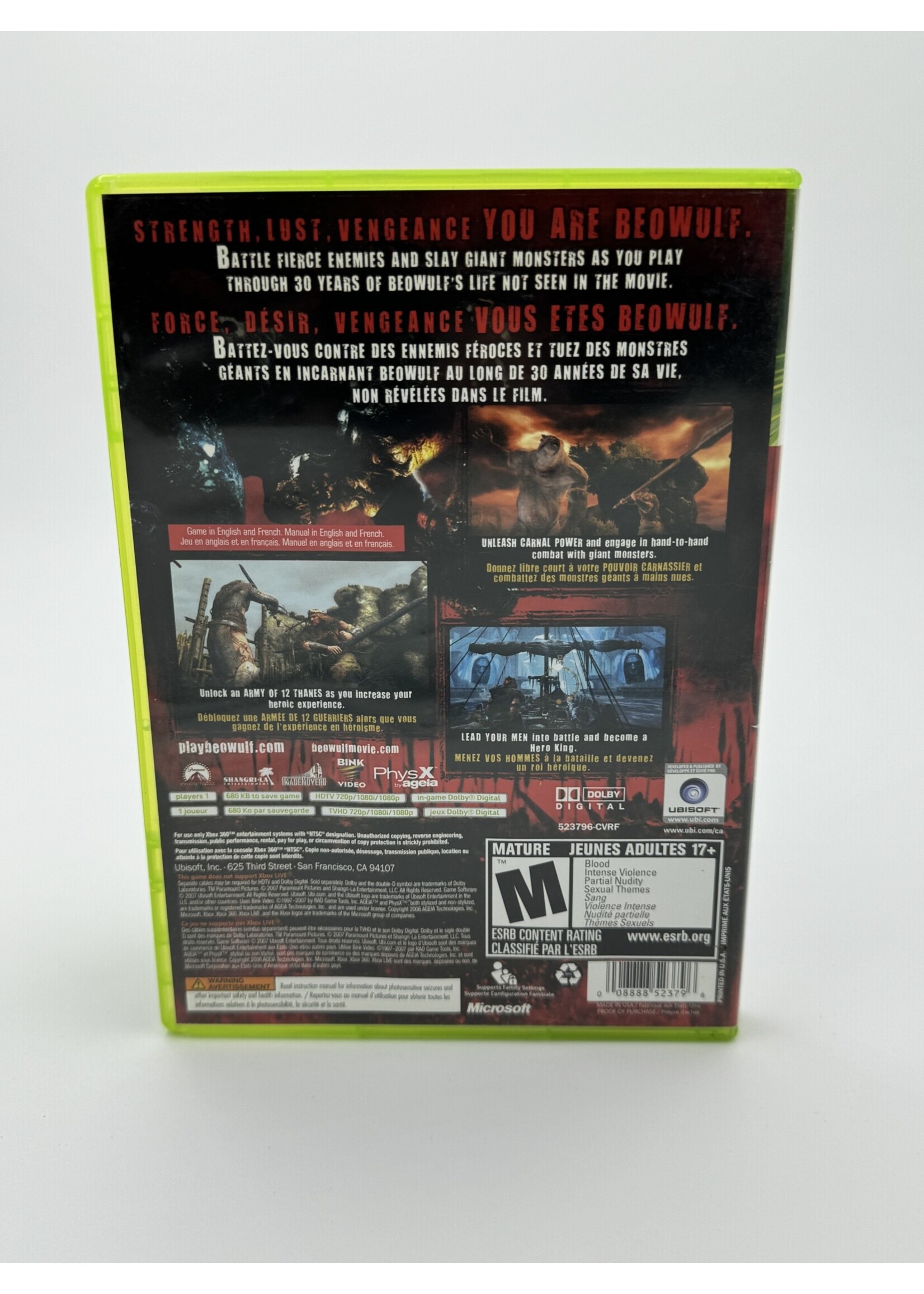 Xbox Beowulf The Game Xbox 360