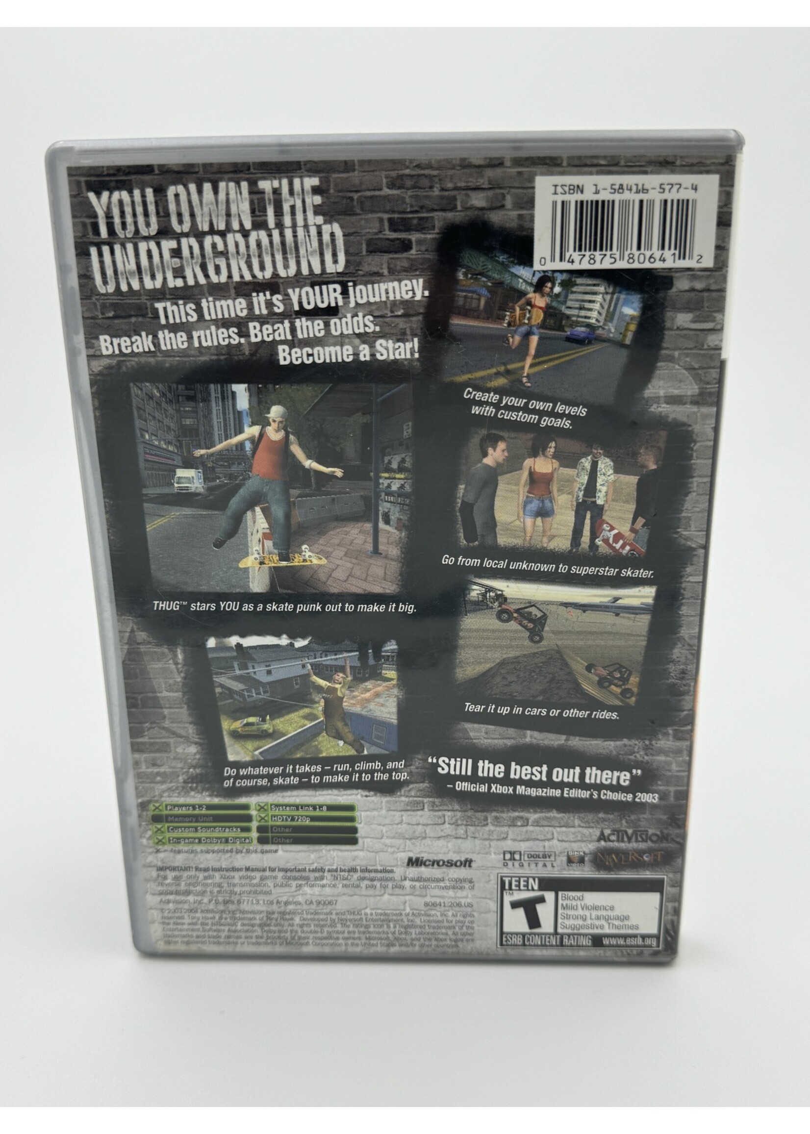 Xbox Tony Hawks Underground Xbox