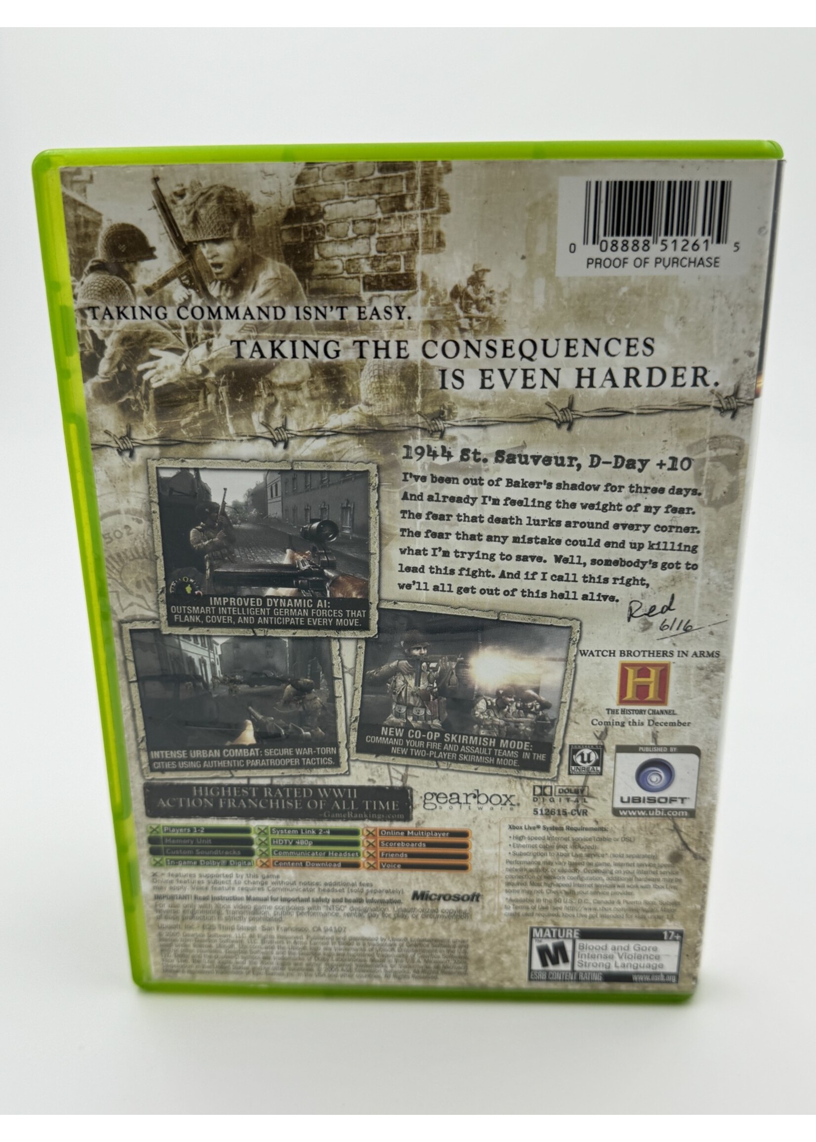 Xbox Brothers in Arms Earned in Blood - Xbox