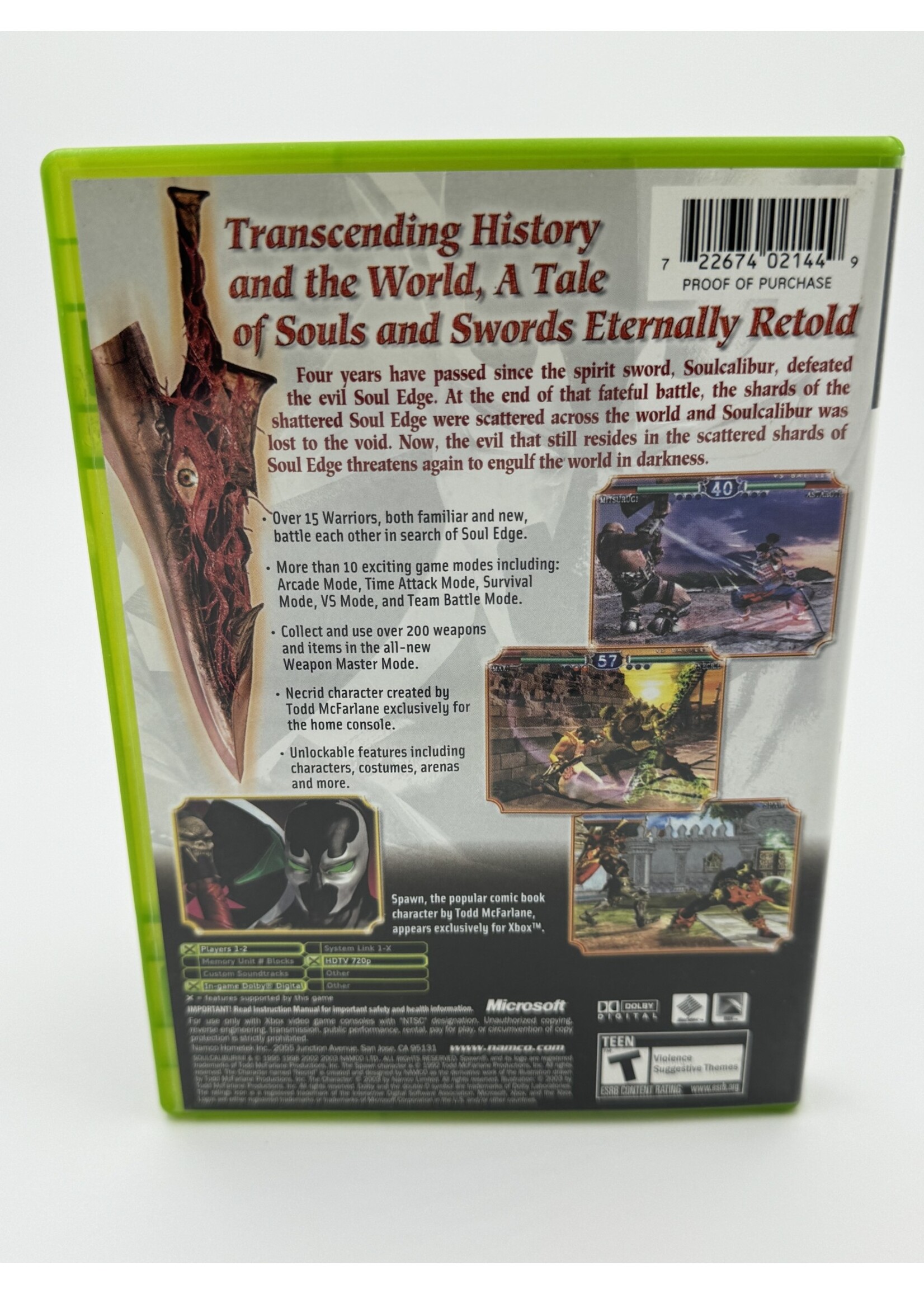 Xbox Soul Calibur 2 Xbox