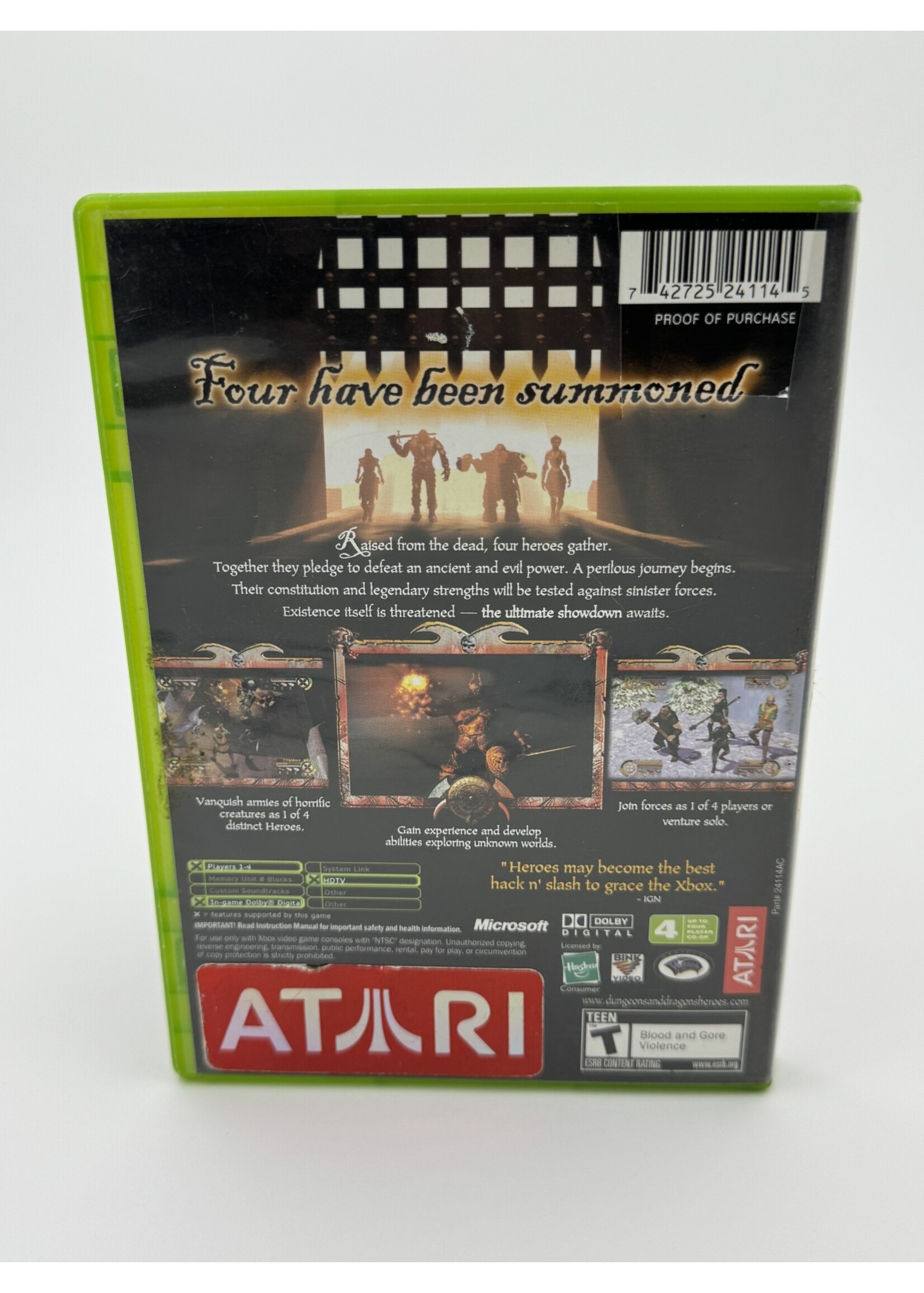 Xbox Dungeons And Dragons Heroes Xbox