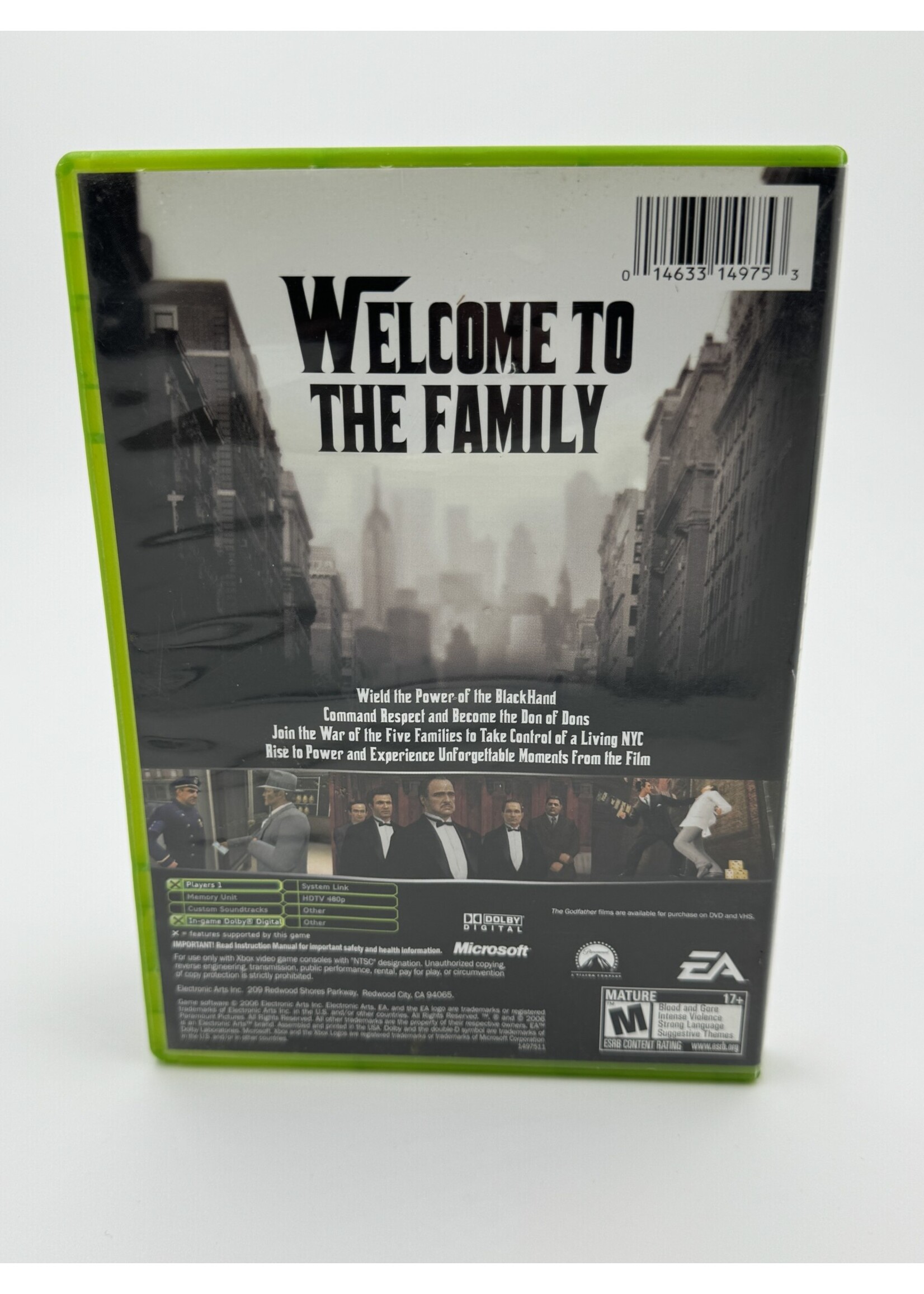 Xbox The Godfather The Game Xbox