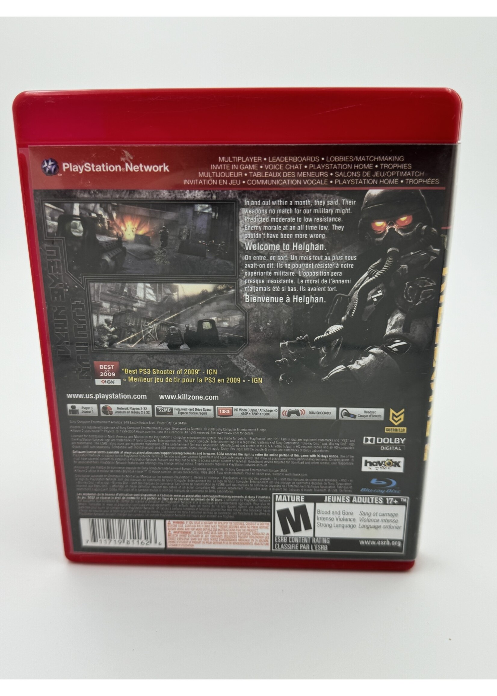 Sony Killzone 2 PS3