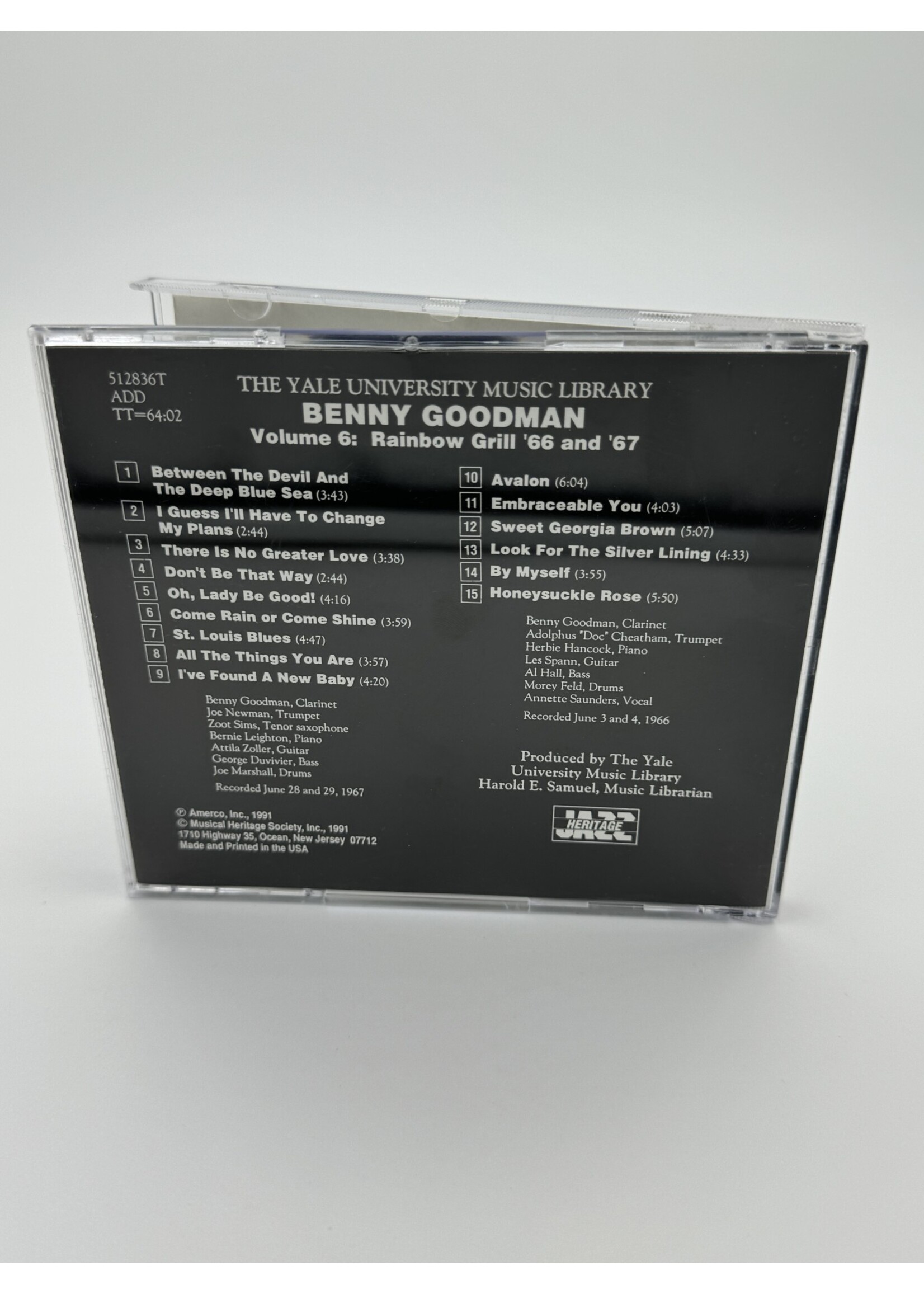CD Benny Goodman Yale Archives Volume 6 CD