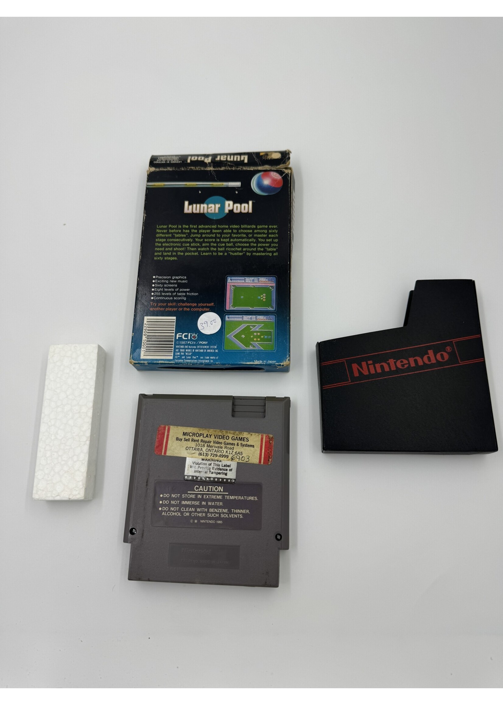 Nintendo Lunar Pool Nes