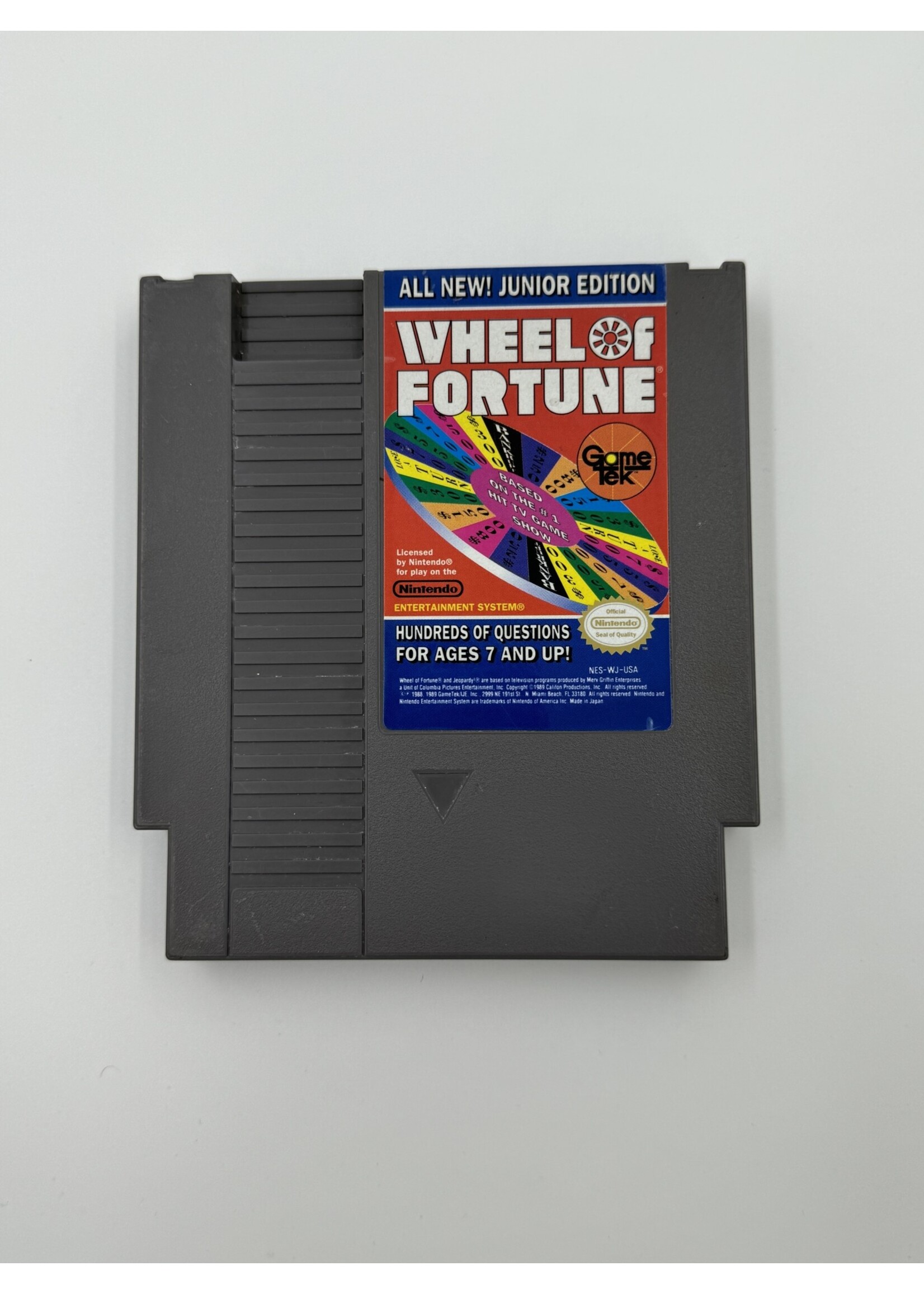 Nintendo Wheel Of Fortune Junior Edition Nes