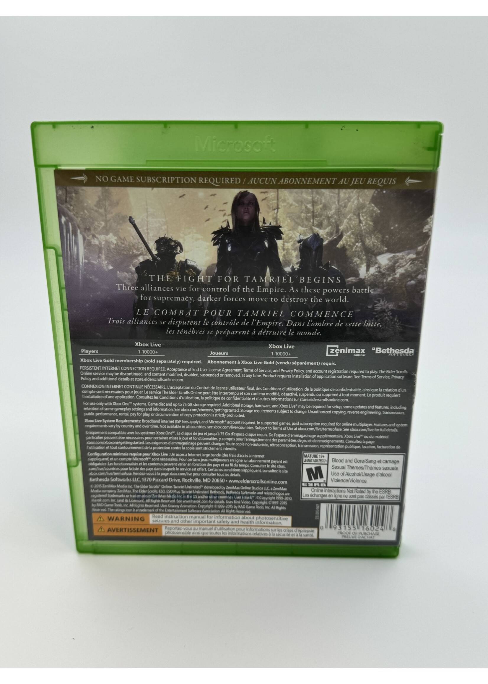 Xbox The Elder Scrolls Online Tamriel Unlimited Xbox One