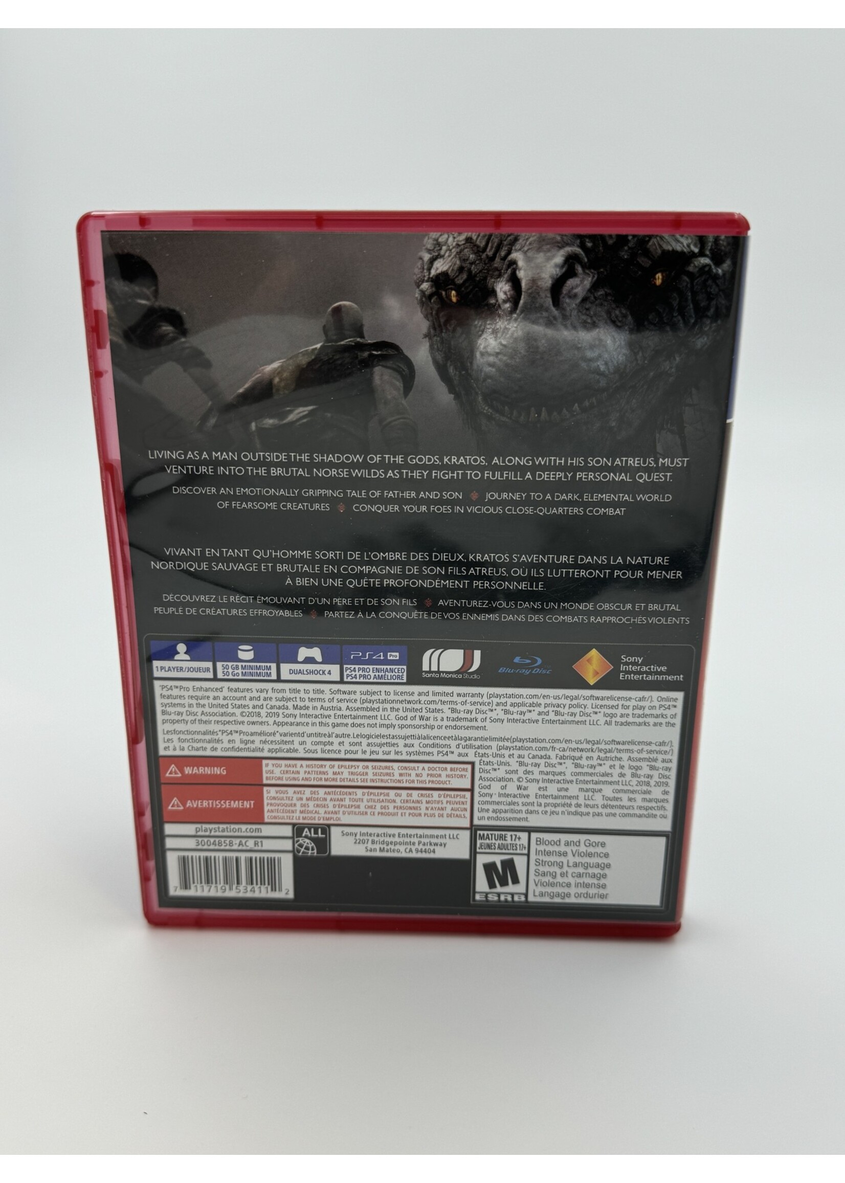 Sony God Of War Playstation Hits PS4