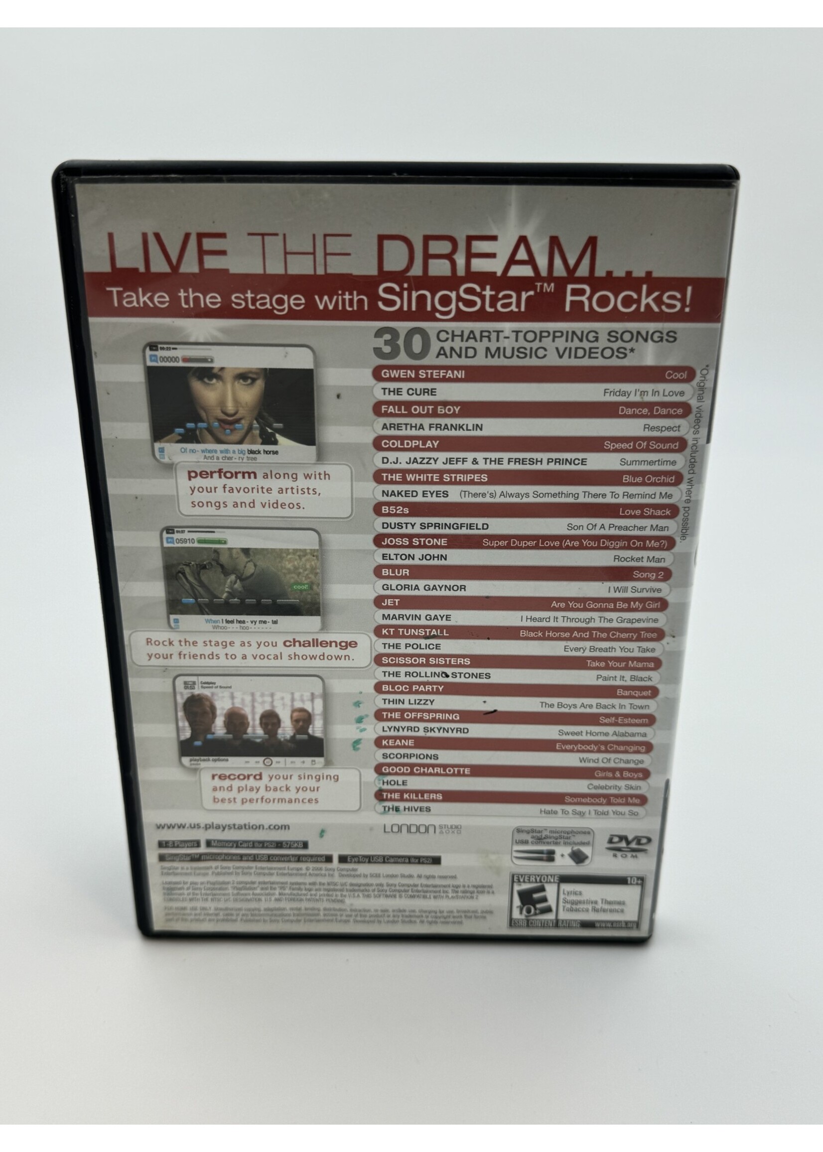 Sony Singstar Rocks PS2