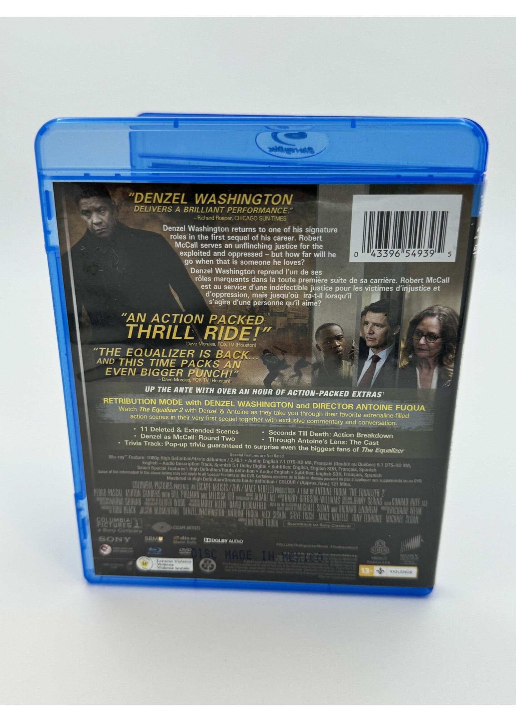 Bluray The Equalizer 2 Bluray