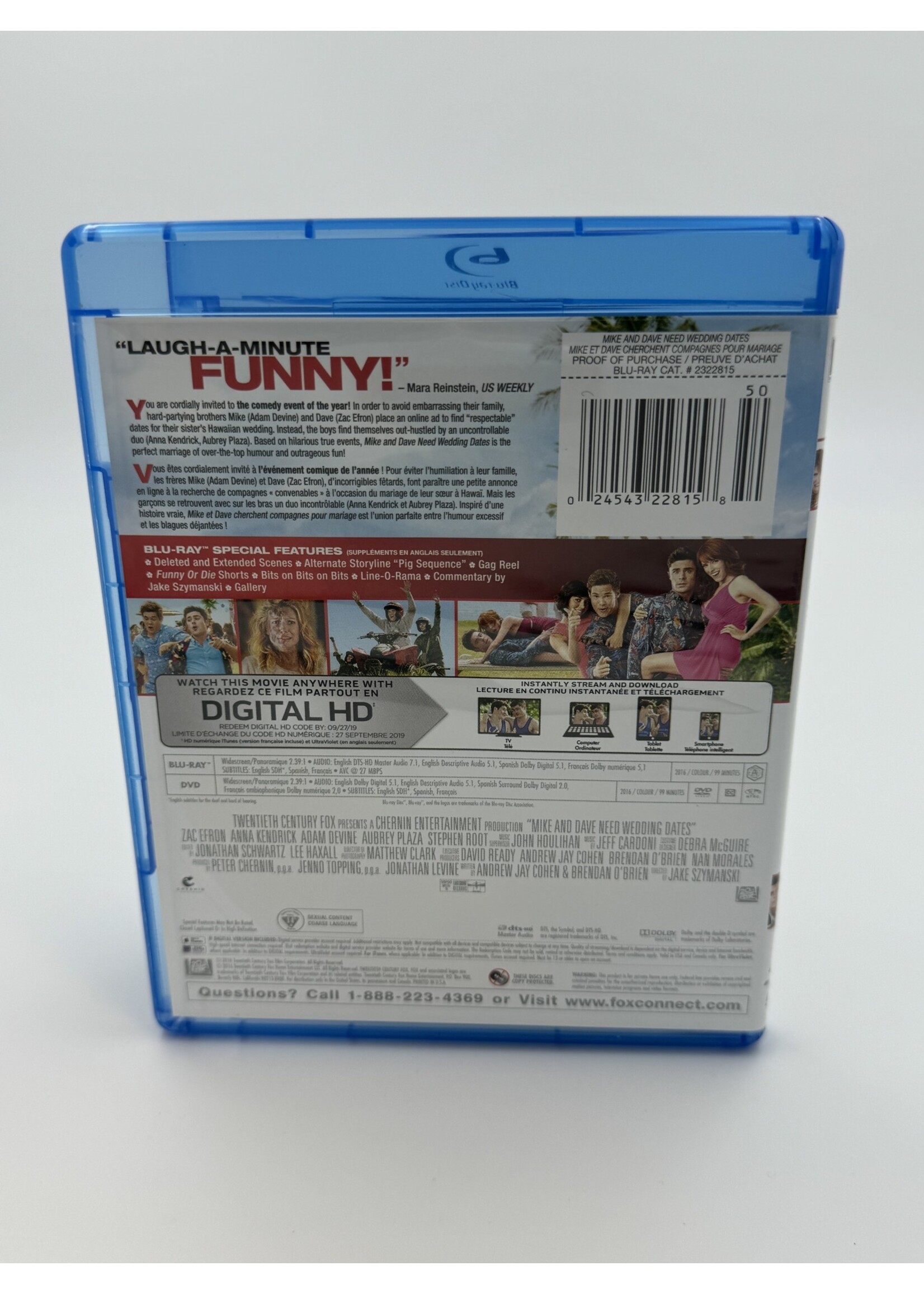 Bluray Mike and Dave Need Wedding Dates Bluray