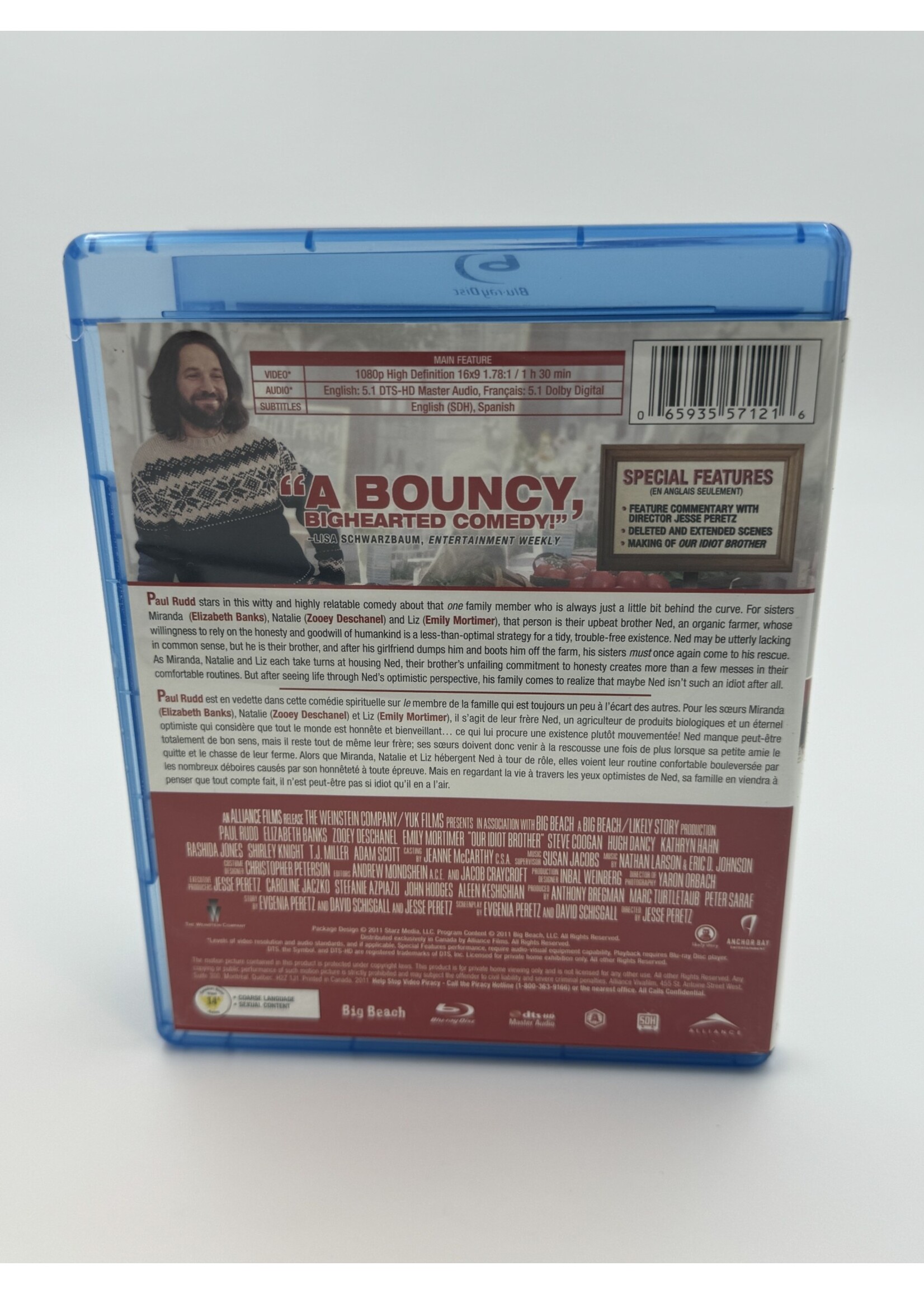 Bluray Our Idiot Brother Bluray