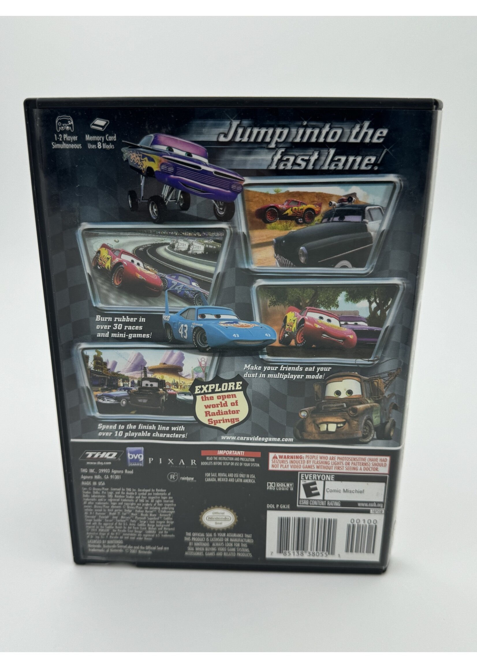 Nintendo Disney Cars Gamecube