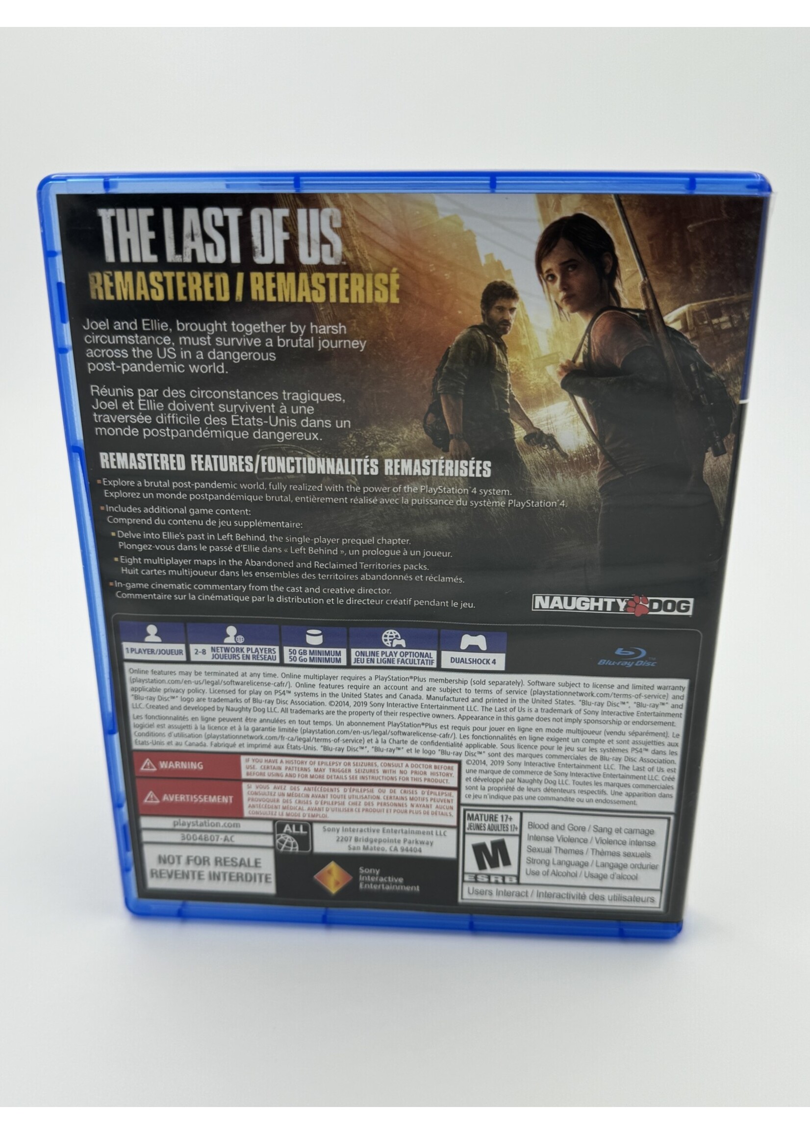 Sony The Last Of Us Remastered PS4