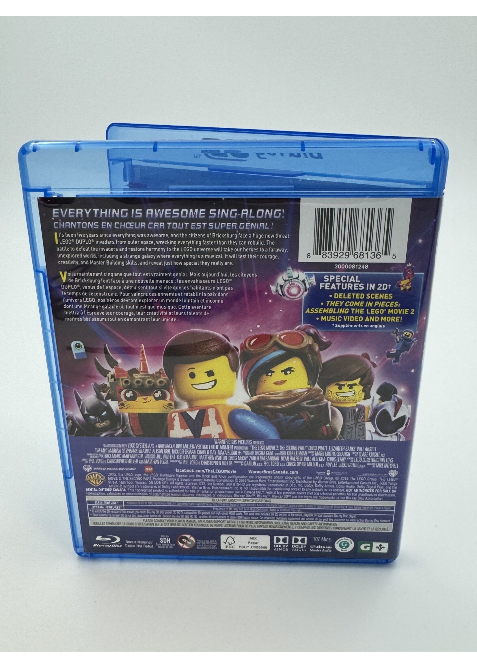 Bluray LEGO The LEGO Movie The Second Part 3D Bluray