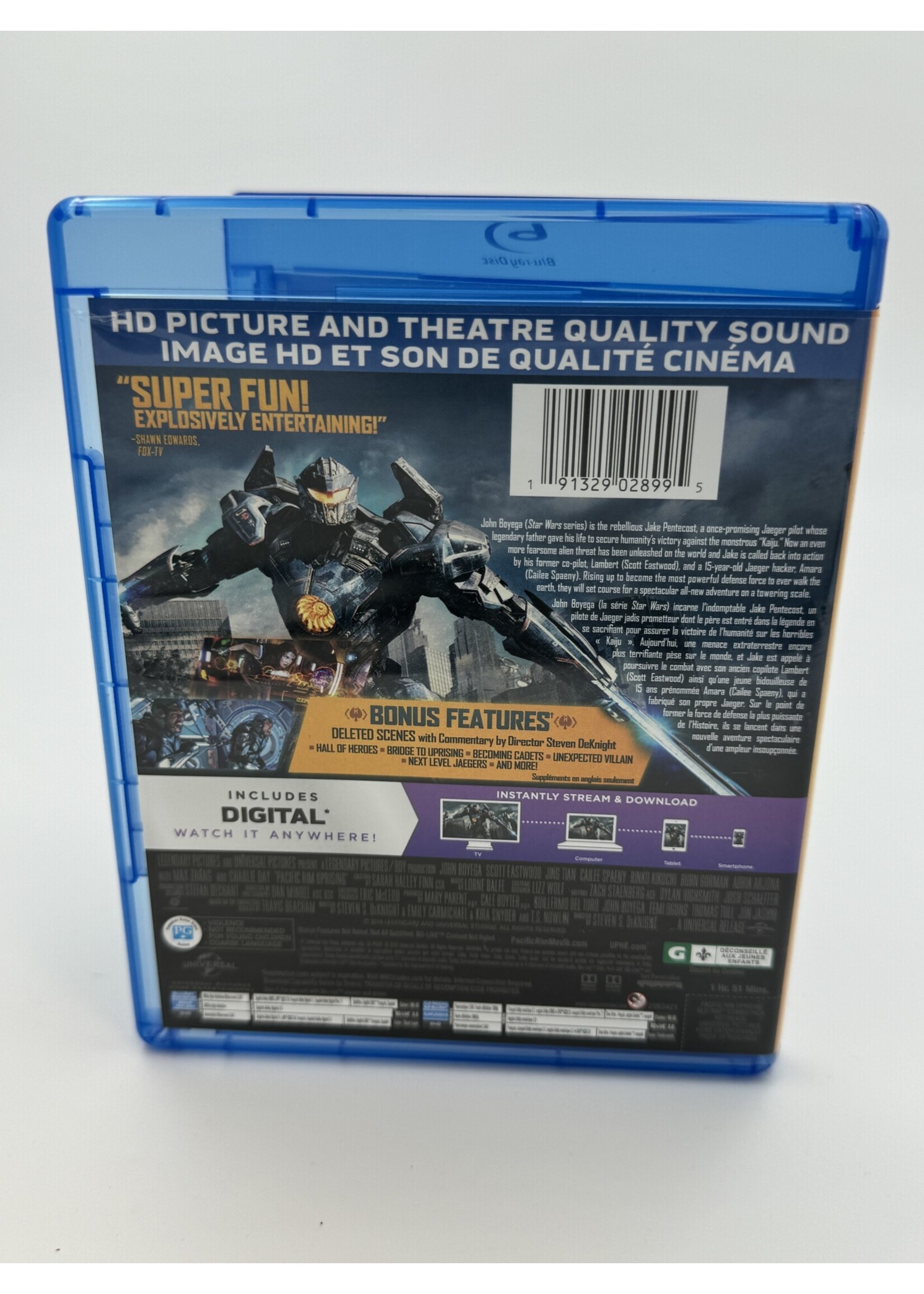 Bluray Pacific Rim Uprising Bluray