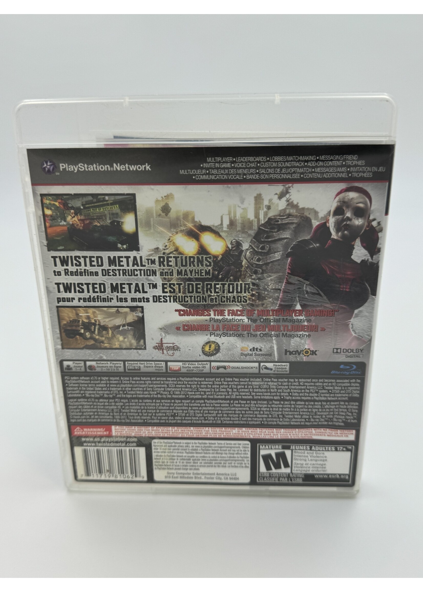 Sony Twisted Metal Limited Edition Ps3