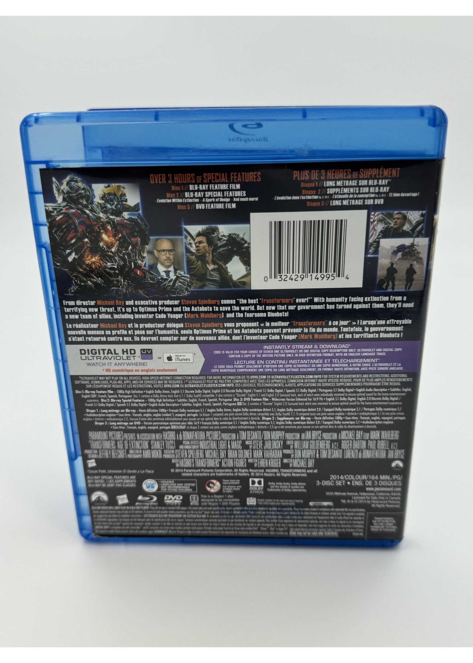 Bluray Transformers Age Of Extinction Bluray