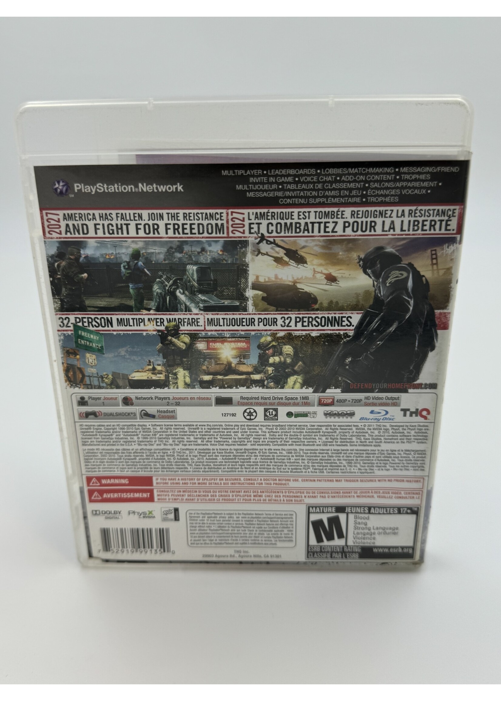Sony Homefront Ps3