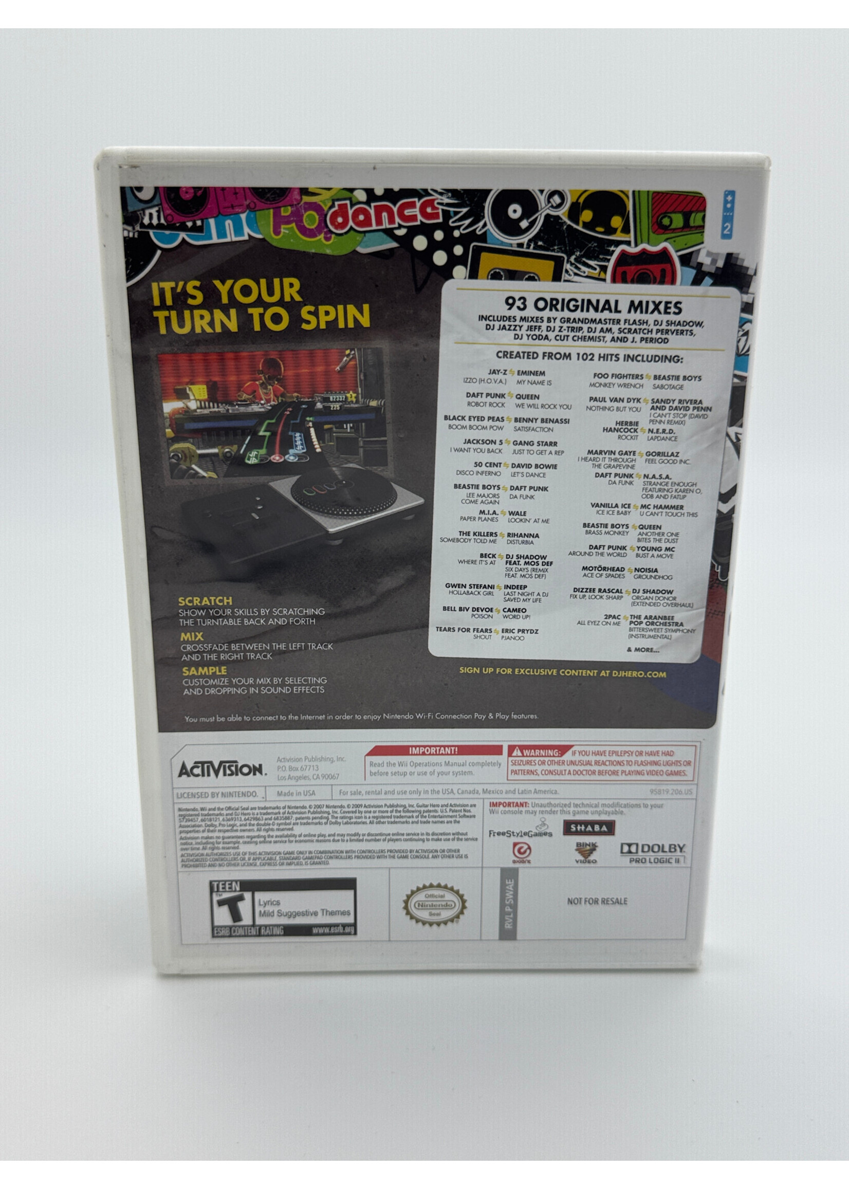 Nintendo Dj Hero Wii