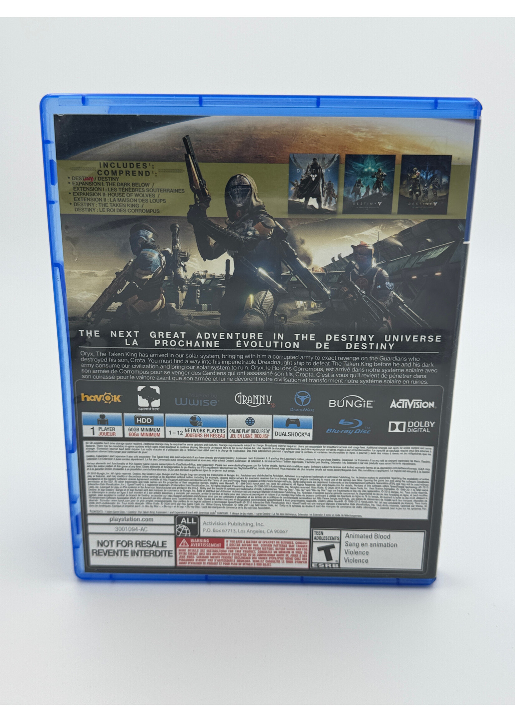 Sony Destiny The Taken King Legendary Edition PS4