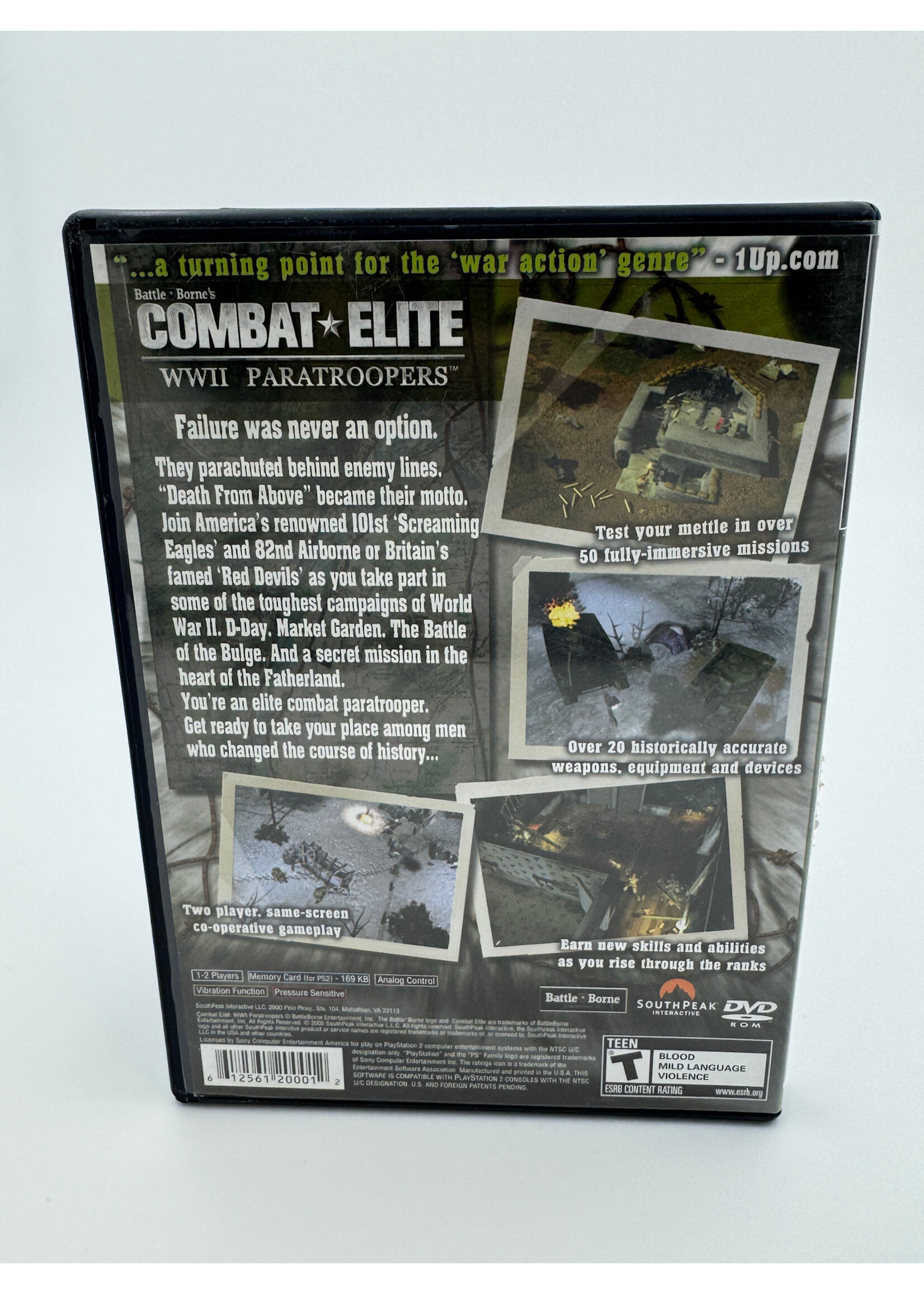 Sony Battle Bornes Combat Elite WWII Paratroopers PS2
