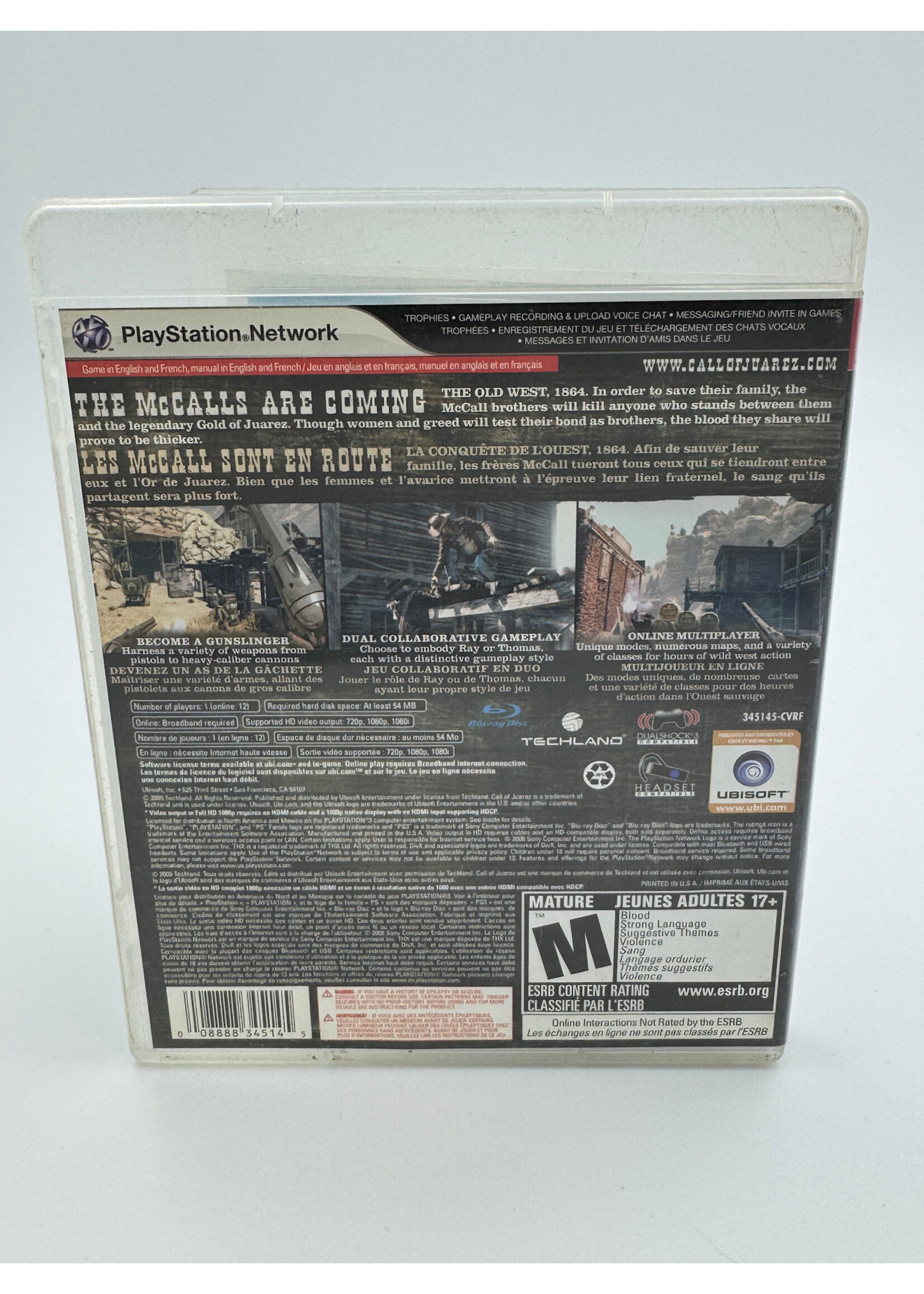 Sony Call Of Juarez Bound In Blood Ps3