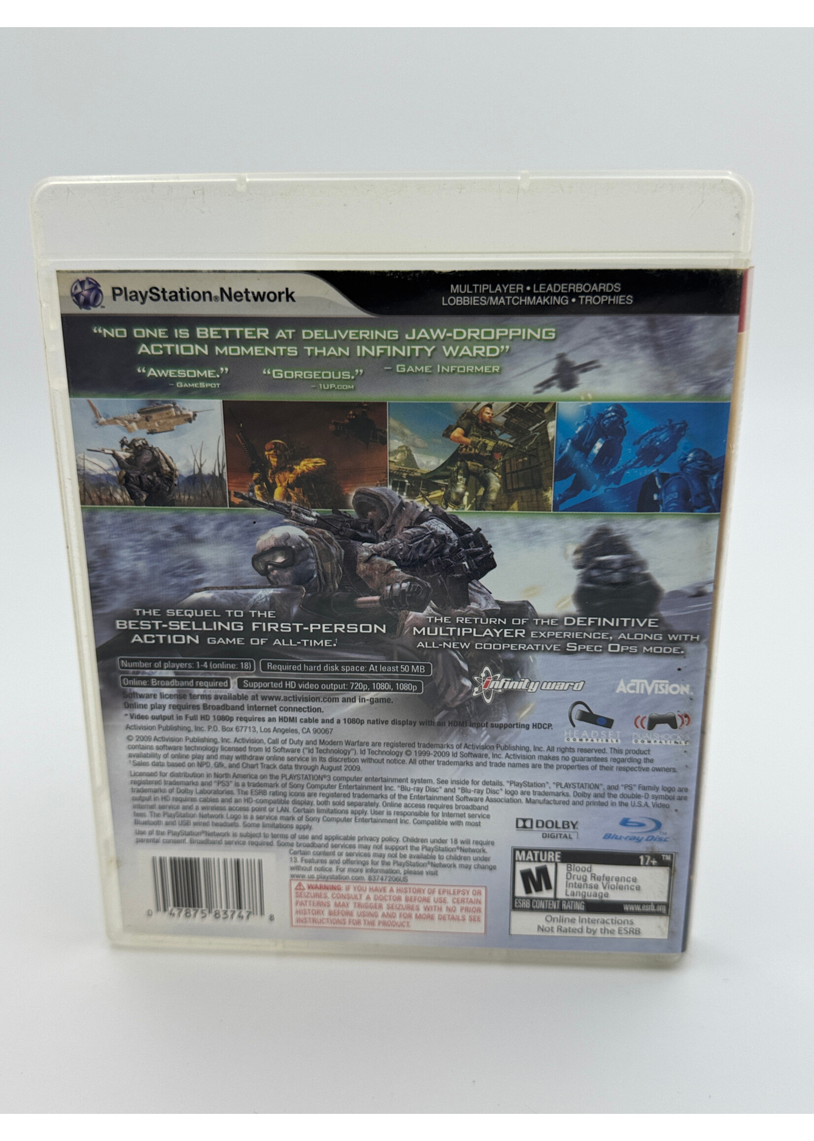 Sony Call Of Duty Modern Warfare 2 Ps3