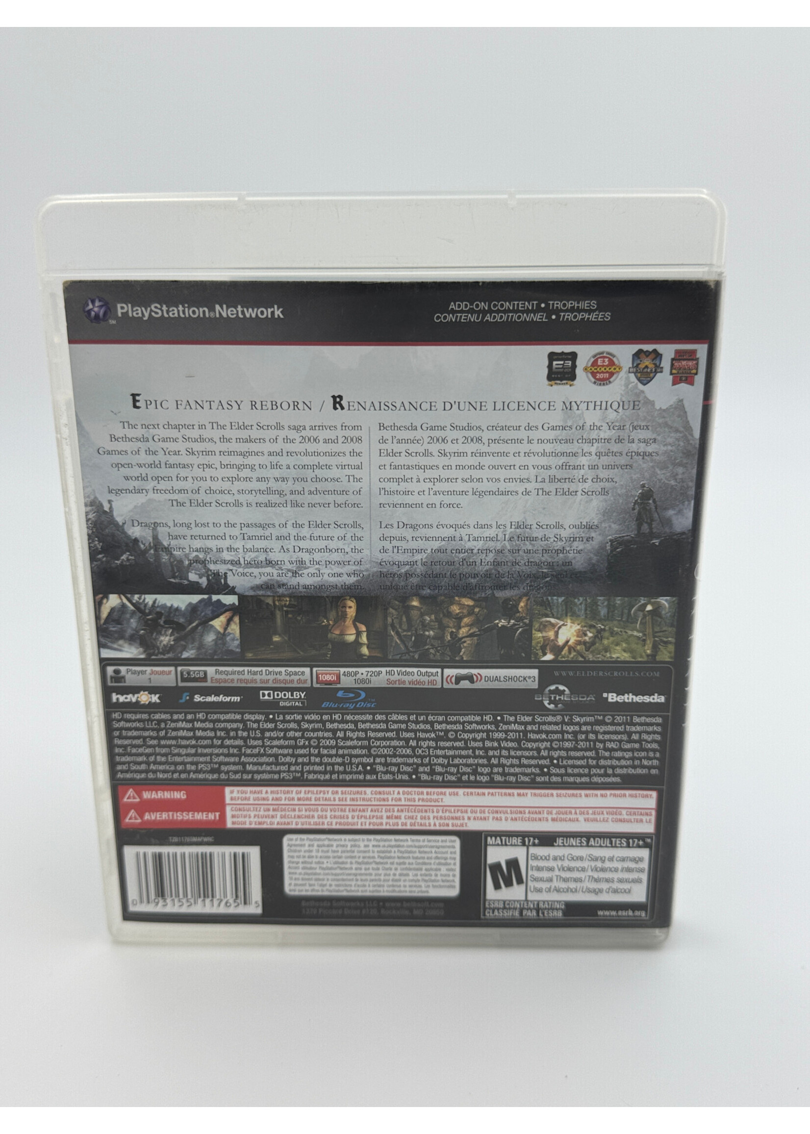 Sony The Elder Scrolls V Skyrim PS3