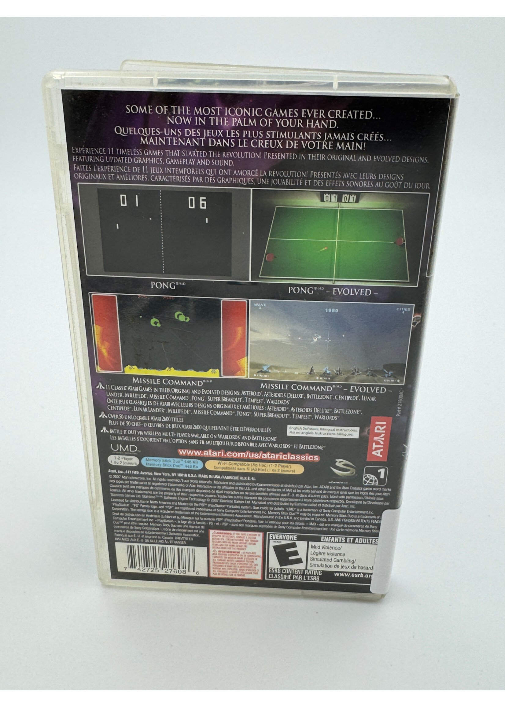 Sony Atari Classics Evolved PSP