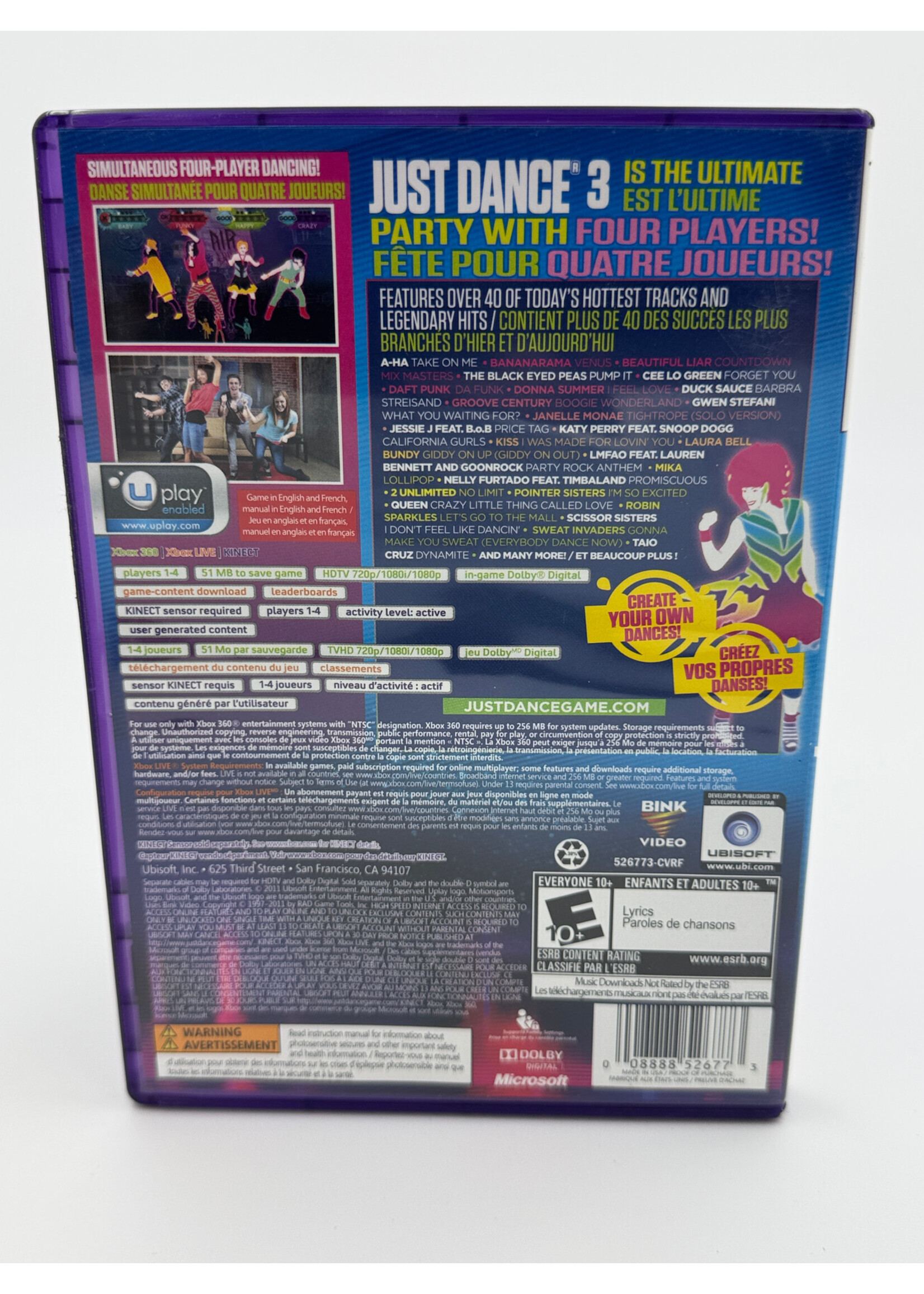 Xbox Just Dance 3 Xbox 360