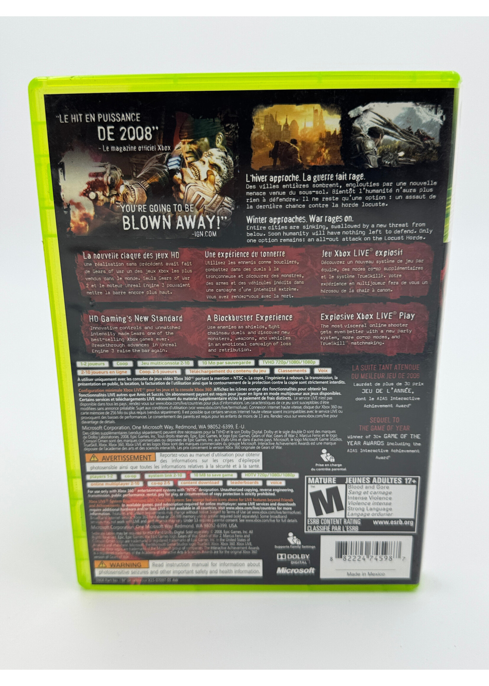 Xbox Gears of War 2 Xbox 360